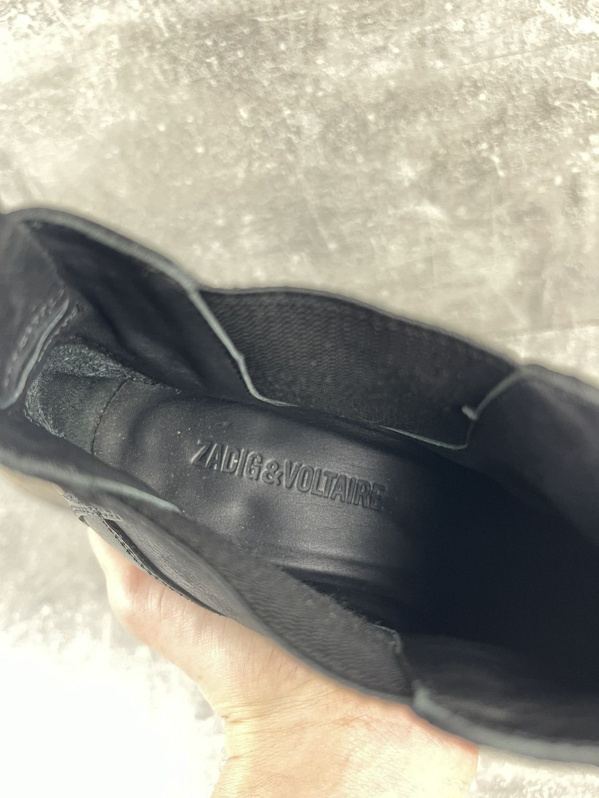 Zadig & Voltaire Zadig & Voltaire Stainless Steel Dot Toe Leather Boots Size US 8 / IT 38 - 8 Thumbnail