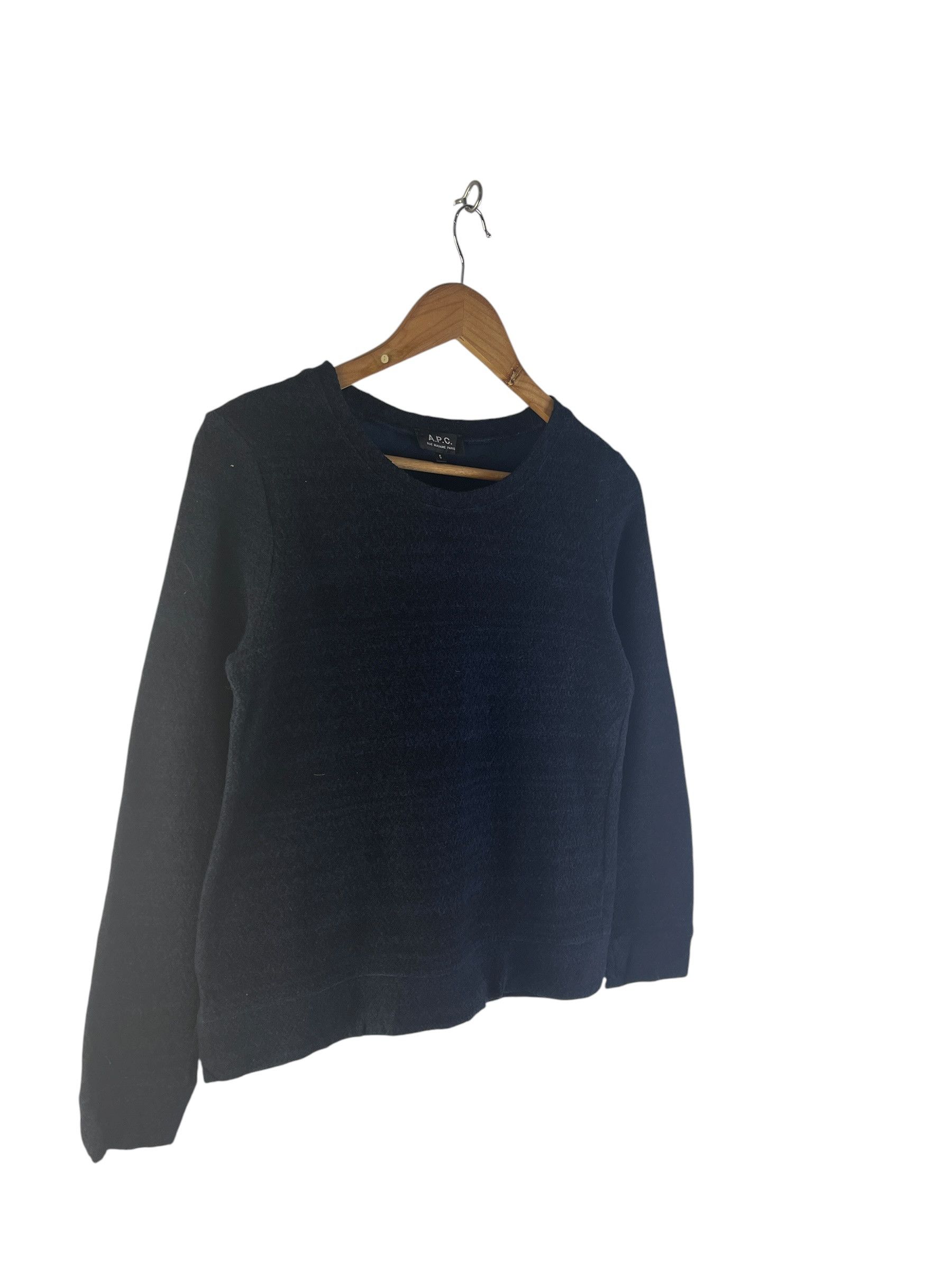 A.P.C. A.P.C. Navy Cotton Wool Crewneck Sweater Made in Japan Size US S / EU 44-46 / 1 - 4 Thumbnail