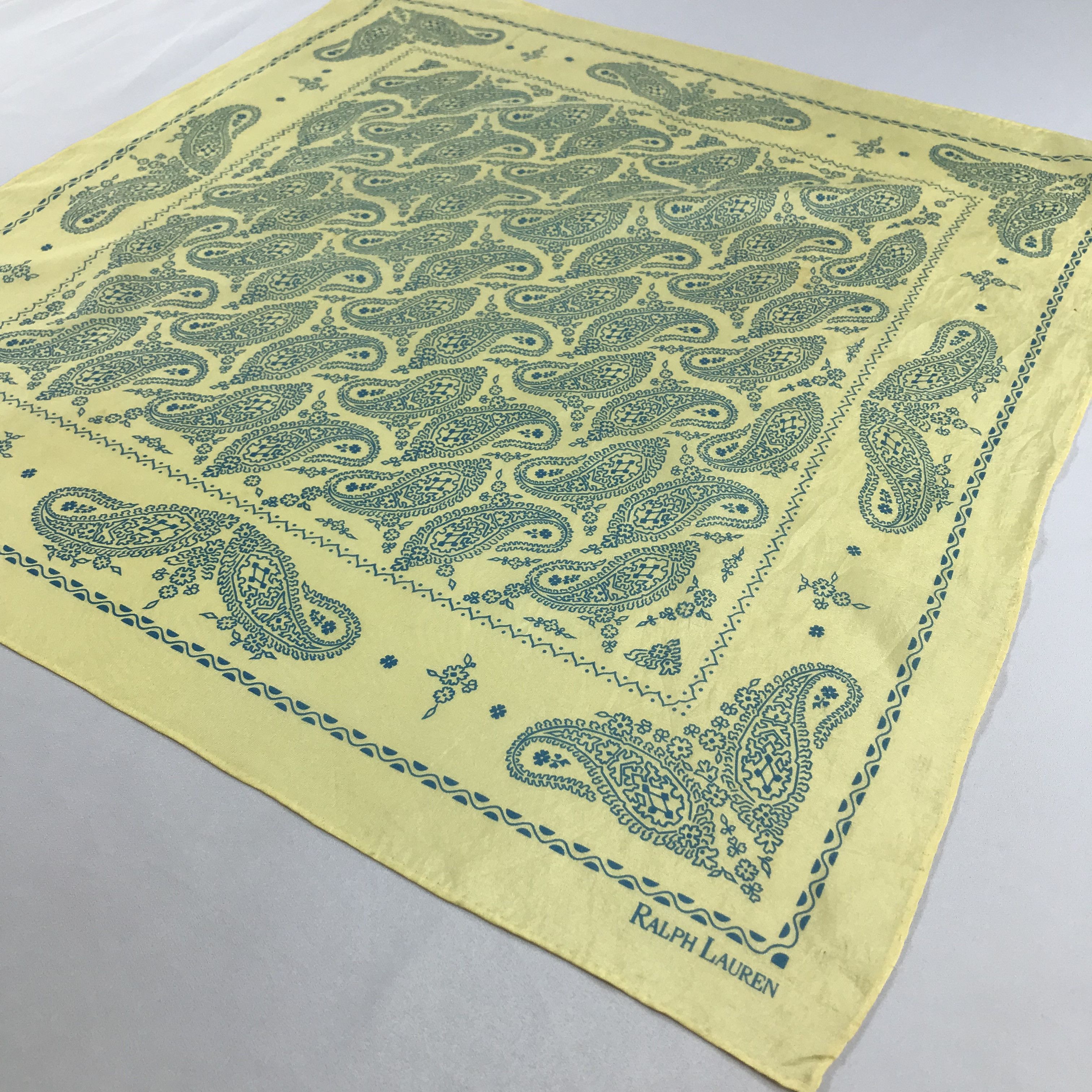 Ralph Lauren × Vintage Ralph Lauren Bandana / Handkerchief / Neckerchief - S2434 Size ONE SIZE - 2 Thumbnail