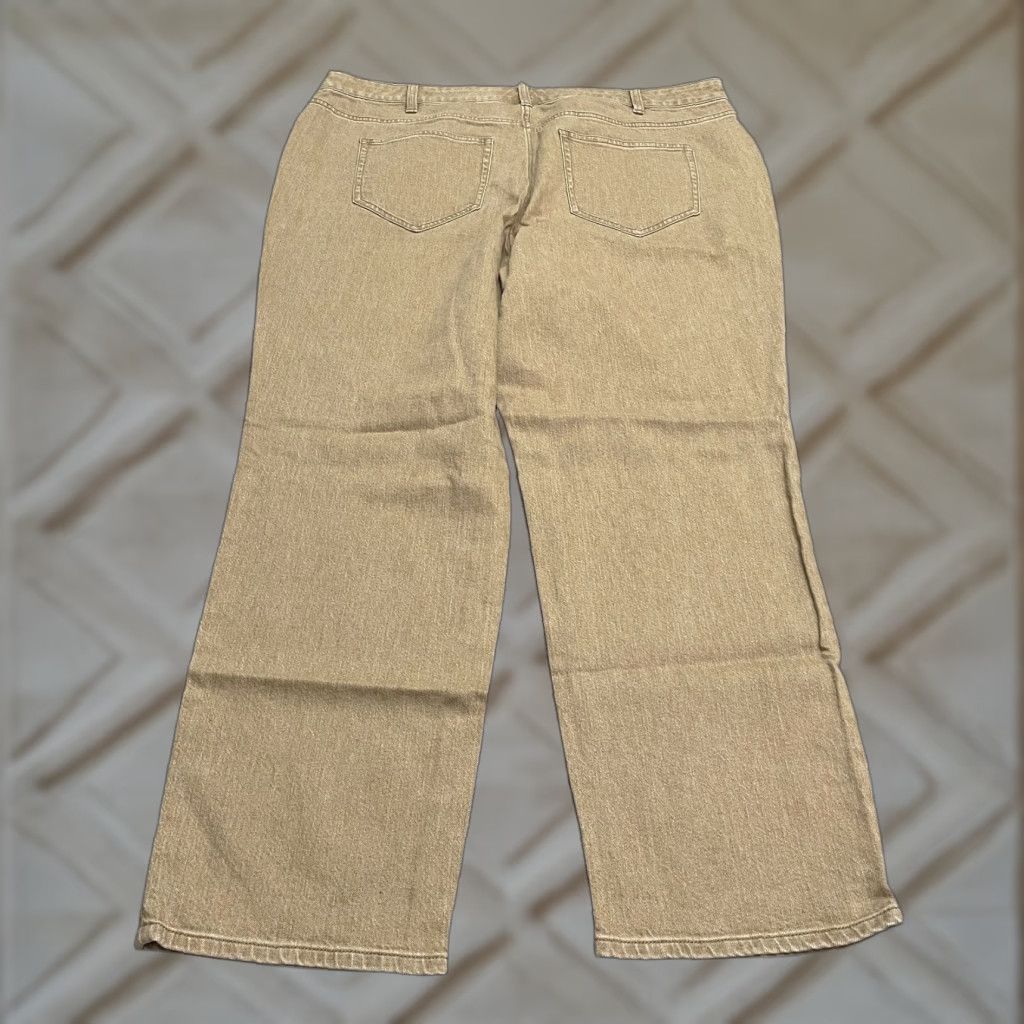 Lands' End Lands' End Jeans Womens 20W Straight Denim 42x30 NWT Brown City Preppy Casual - Mens/Womens? Size 42" / US 20 - 1 Thumbnail
