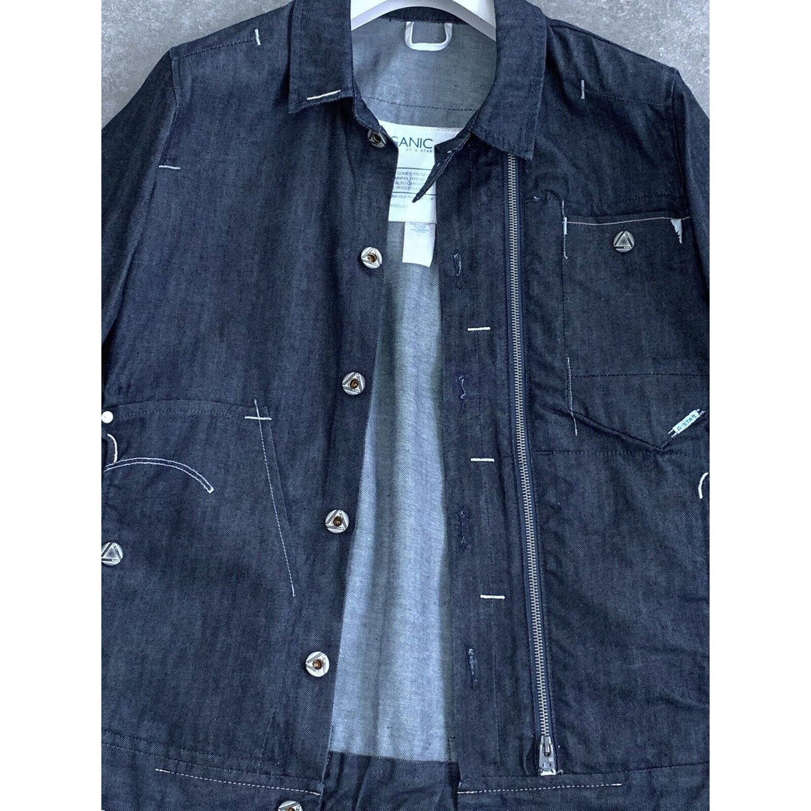 G-Star Mens G-STAR ORGANIC Raw Alcatraz Denim Jacket Coat SZ M EU48 Size US M / EU 48-50 / 2 - 21 Thumbnail