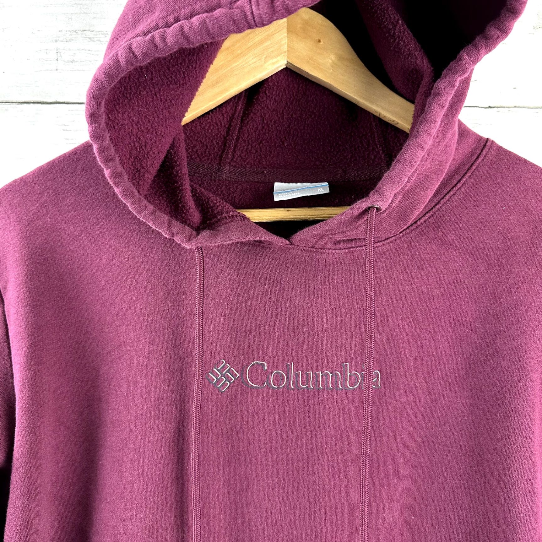 Logo 7 Columbia Hoodie Pullover Womens XL Purple logo Pockets Hood Size XL / US 12-14 / IT 48-50 - 3 Thumbnail