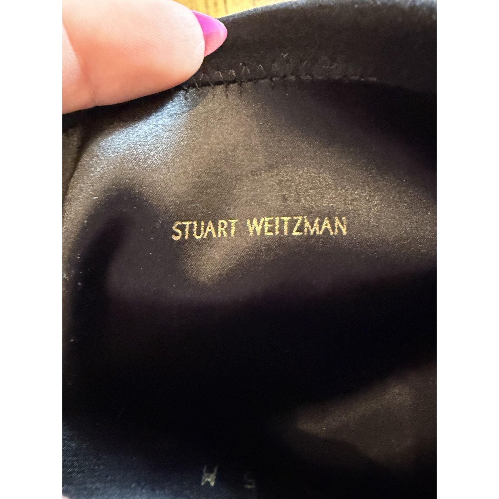 Stuart Weitzman Womens Stuart Weitzman Over the Knee Boots Sz 5 Black Suede Size US 5 / IT 35 - 4 Thumbnail