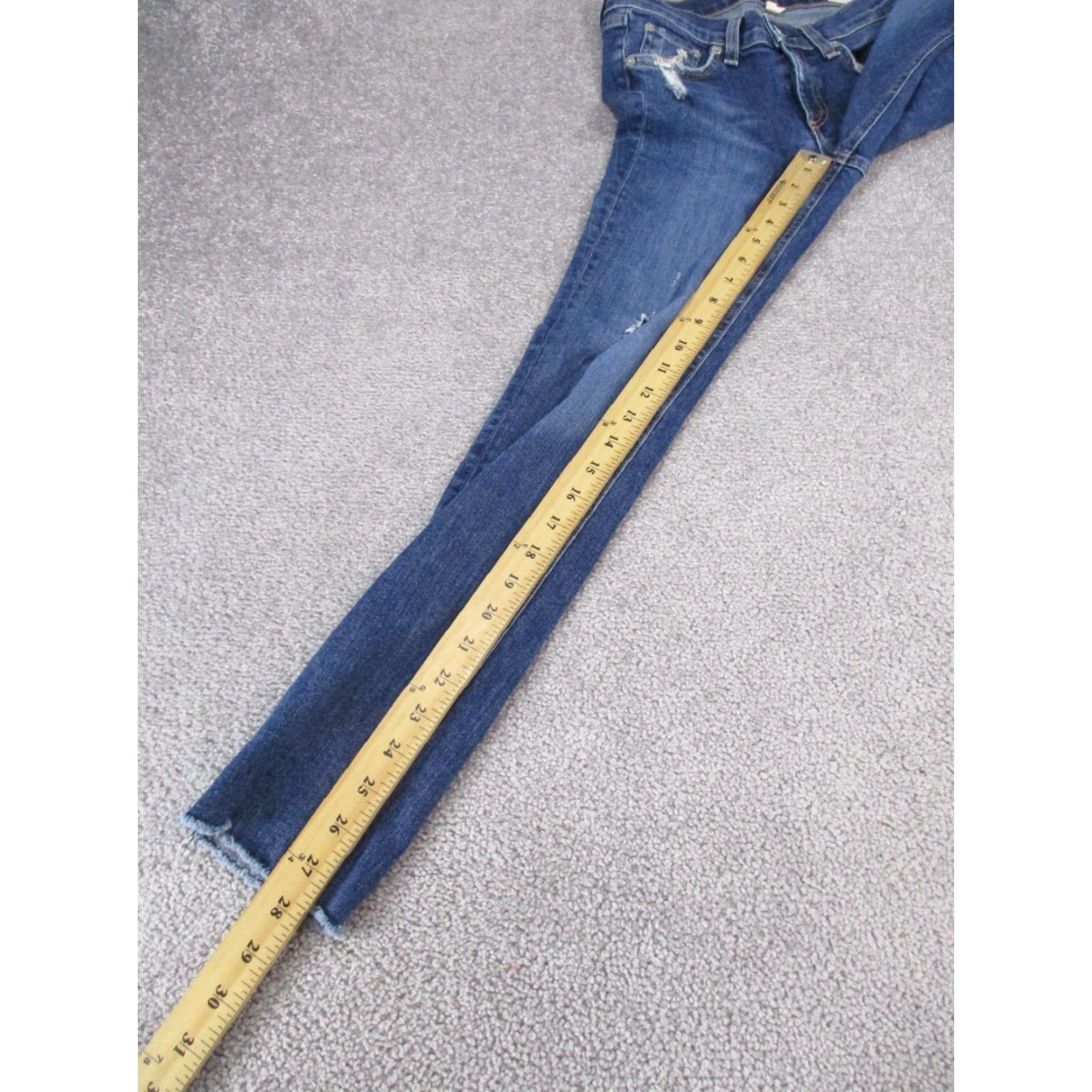 Rag & Bone VINTAGE Rag & Bone Jeans Womens 25 Skinny Low Rise Dark Wash Denim Zipper 90s Girls Size 42" / US 20 - 4 Thumbnail