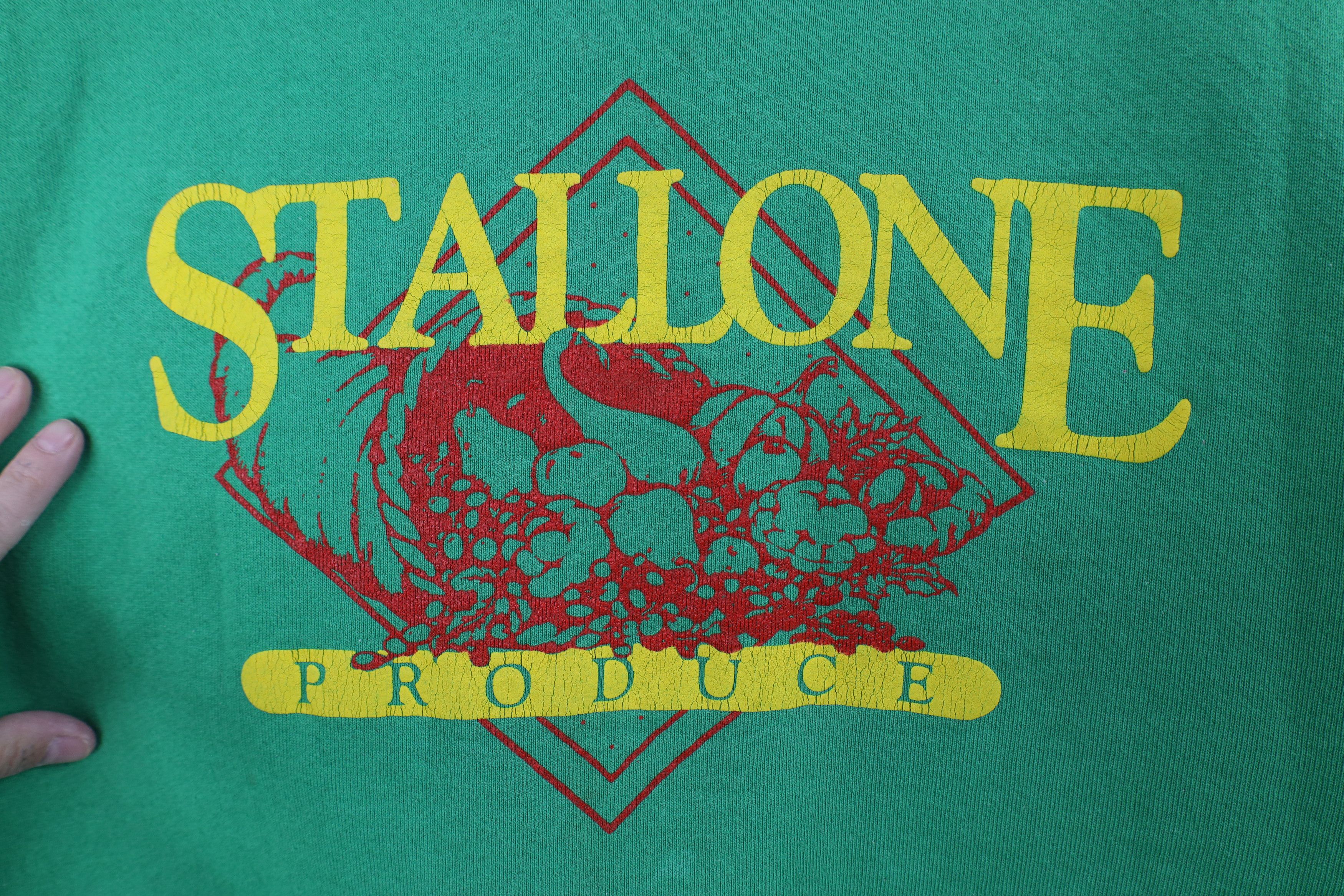 Vintage Vintage 90s Streetwear Produce Farmer Sweatshirt Green USA Size US XL / EU 56 / 4 - 4 Thumbnail