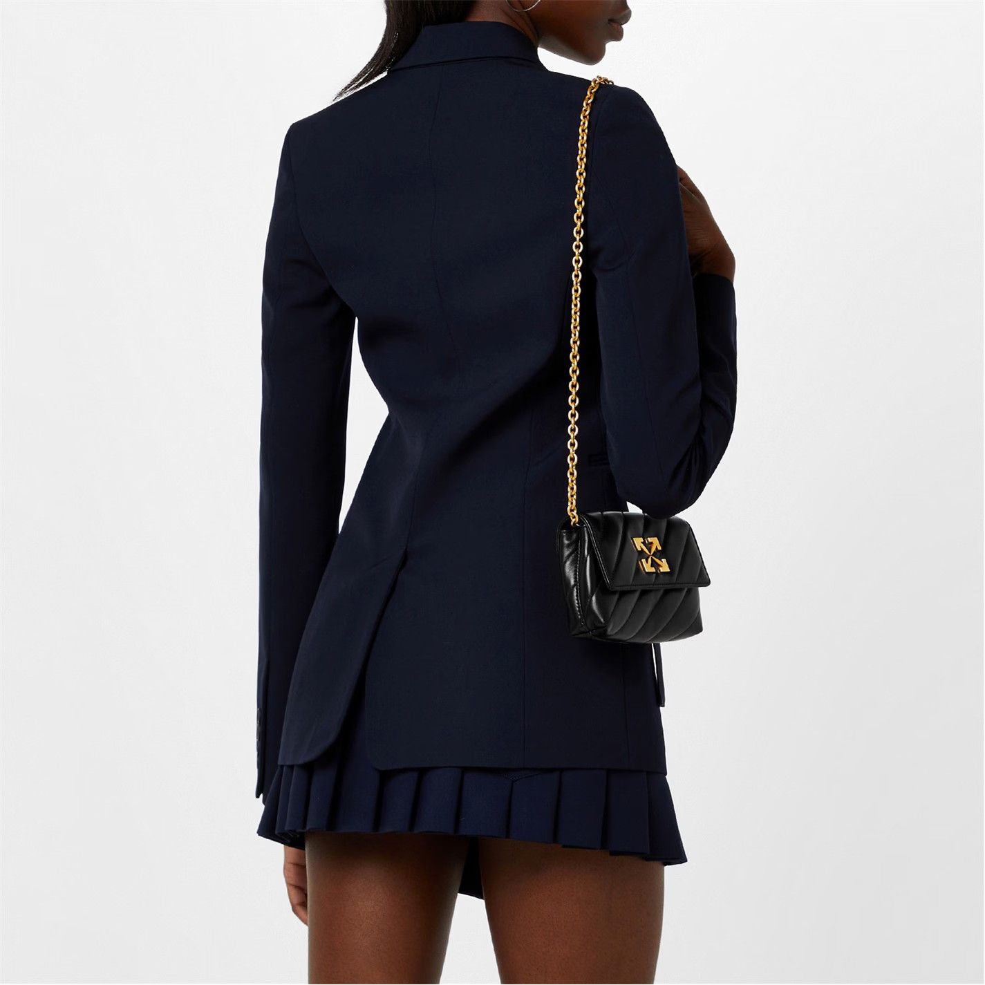 Off-White o1g2r1mq0125 Jacket in Navy Blue Size S / US 4 / IT 40 - 4 Thumbnail