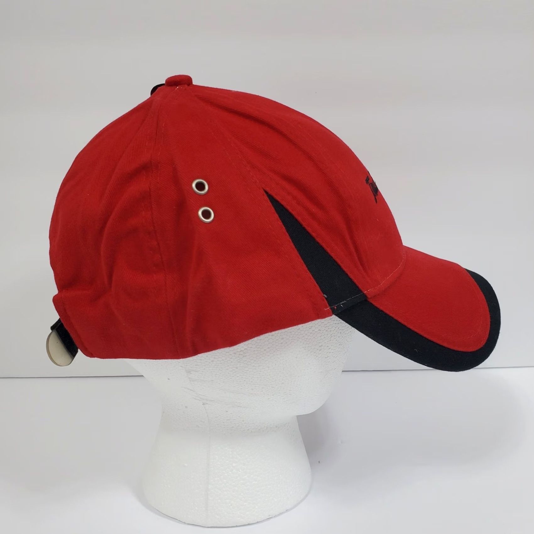 Vintage Adams True Value Baseball Cap Red Black Embroidered Cotton Adjustable Strapback Men Size ONE SIZE - 2 Thumbnail