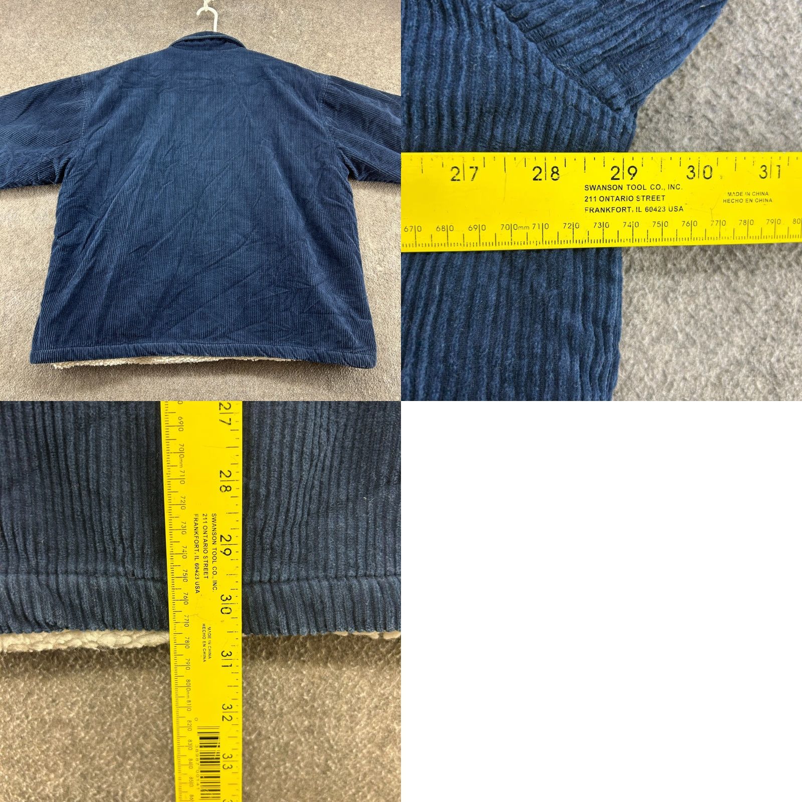 Vintage VINTAGE Alkams Collection Corduroy Jacket Mens XL Blue 90s Western Workwear Simple Solid Cotton Lined Mid-Length Chest 58 Size US XL / EU 56 / 4 - 8 Thumbnail
