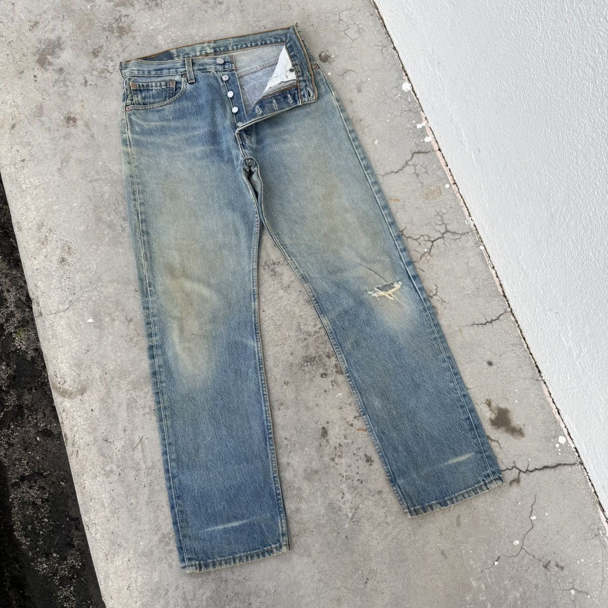 Levi's Vintage Clothing VINTAGE LEVI'S 501 USA 99' FOR WOMEN RUSTY DENIM JEAN PANTS Size US 31 - 1 Thumbnail