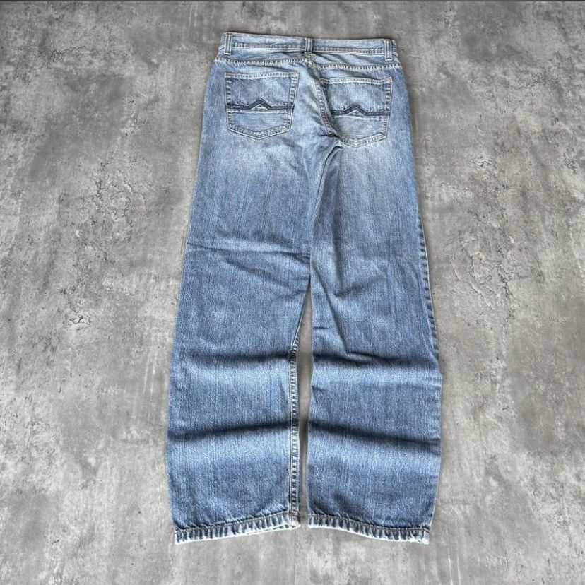 Affliction × DKNY × Japanese Brand Vintage Y2K DKNY Embroidered Grunge Opium Denim Jeans Size US 31 - 1 Thumbnail
