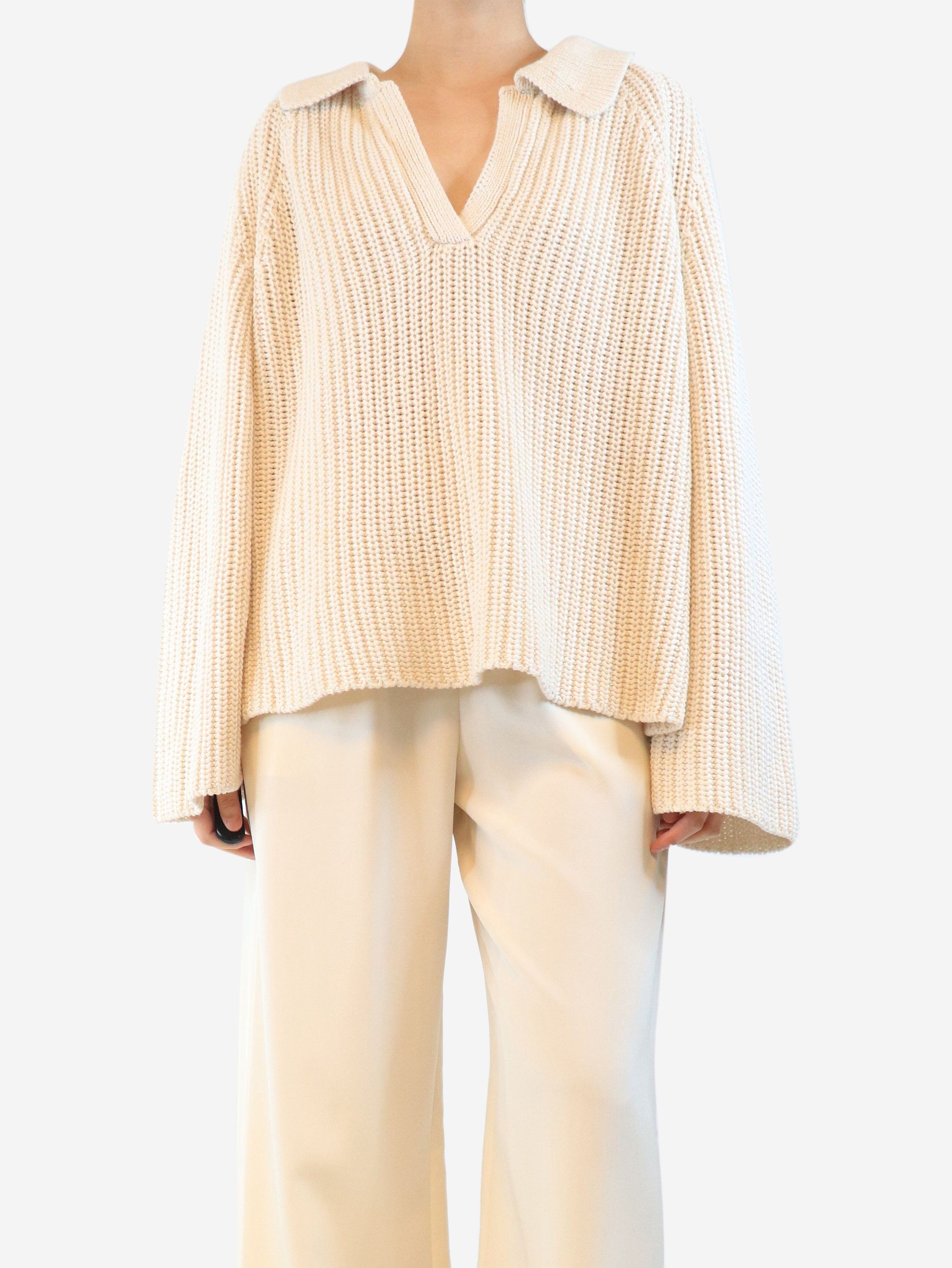 Other Neutral chunky ribbed pullover - XL Size S / US 4 / IT 40 - 1 Thumbnail