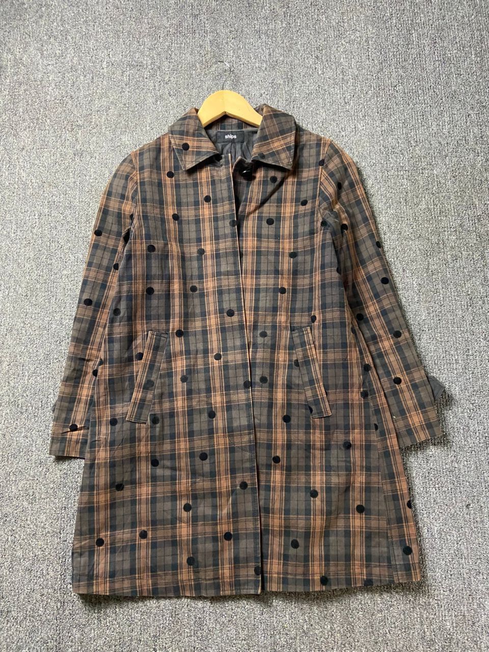 SHIPS SHIPS Japanese Brand Checkered Dot Jacket (199) Size US XXS / EU 40 - 1 Thumbnail