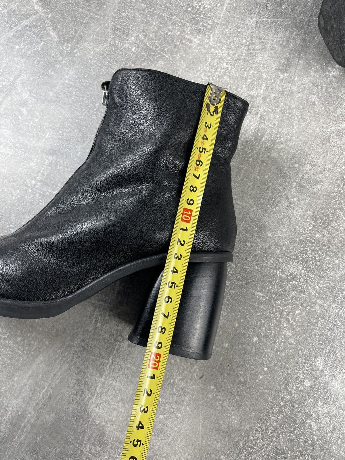 Seditionaries × Vintage Archive Avant Garde Opium Black Full Zip Heel Leather Boots Size US 7 / IT 37 - 10 Thumbnail