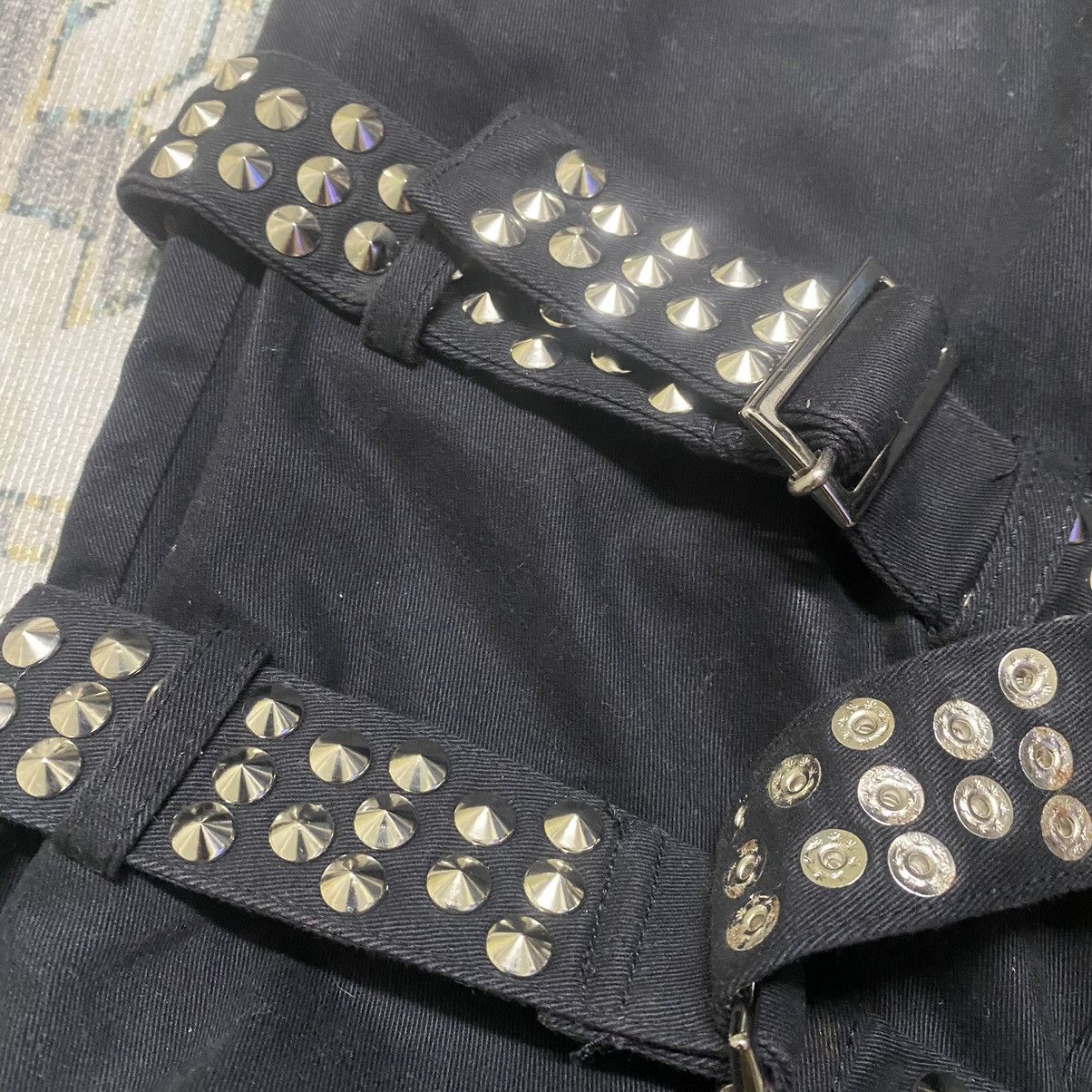 Japanese Brand Pillars Monkey Act Flare Pants Spike belted Size US 28 / EU 44 - 17 Thumbnail
