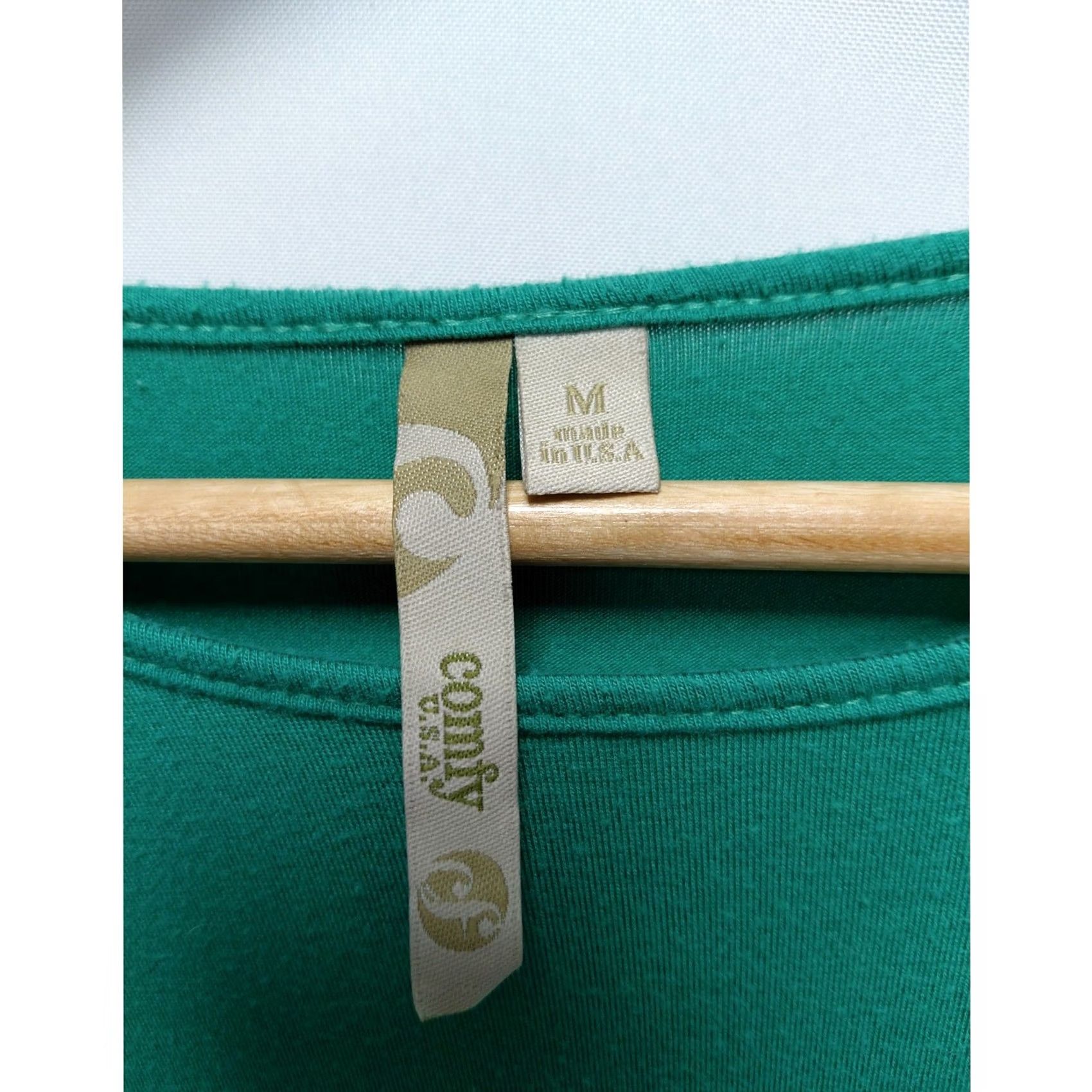 Vintage Comfy USA Green Asymmetrical Tunic Top Womens M Size M / US 6-8 / IT 42-44 - 4 Thumbnail