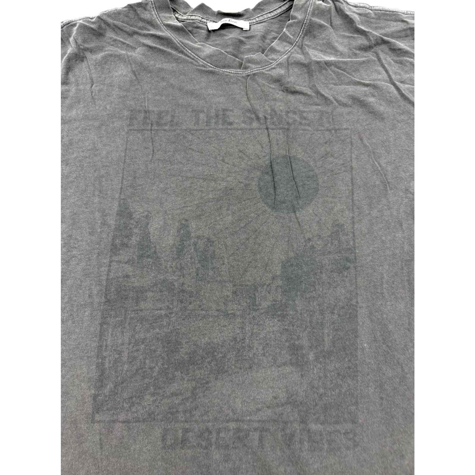 Tres Bien Tres Bien Shirt Mens XL Gray Desert Vibes Sunset Graphic Tee Curved Hem Size US XL / EU 56 / 4 - 3 Thumbnail