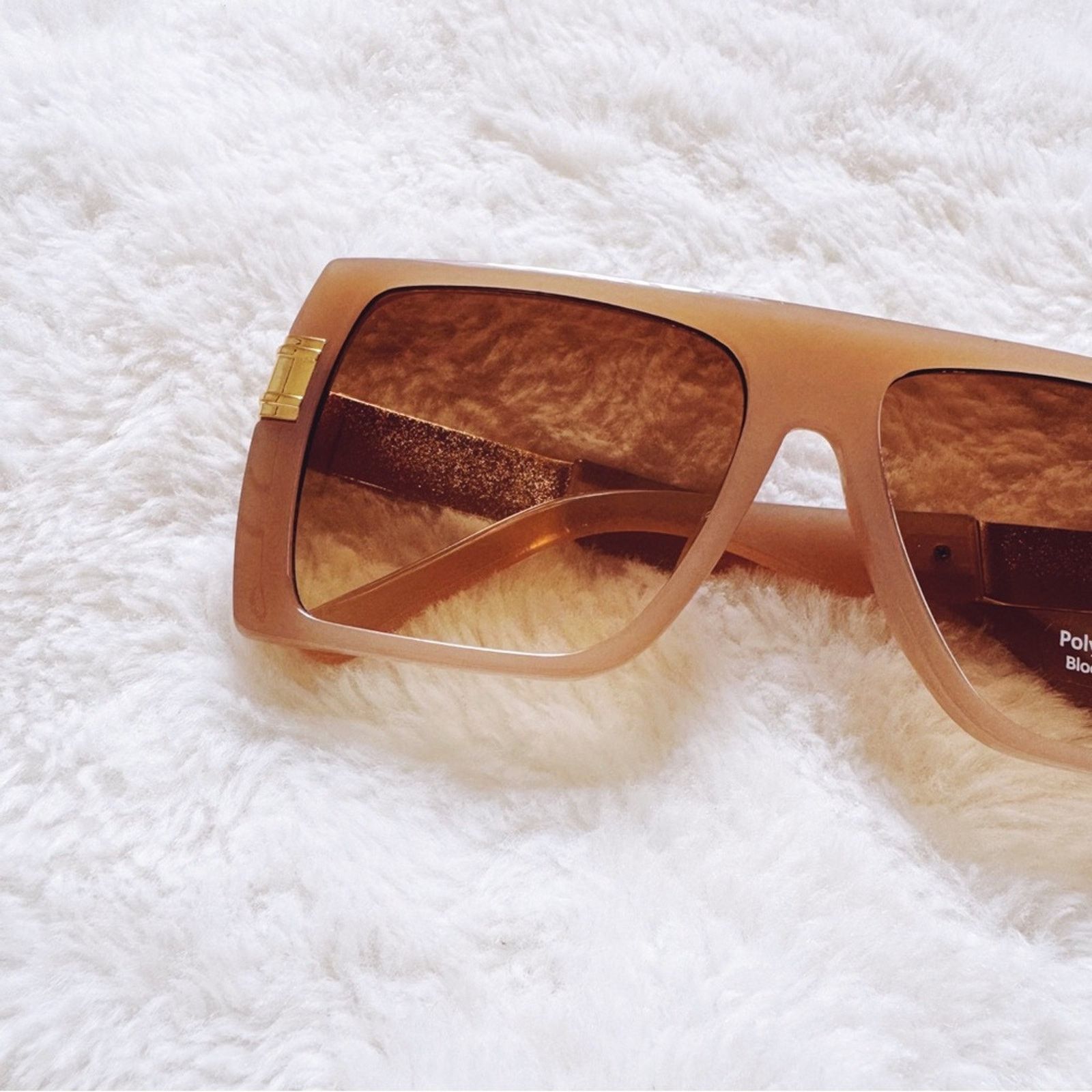 Other Inez Mocha Oversized Square Sunglasses Size ONE SIZE - 8 Thumbnail