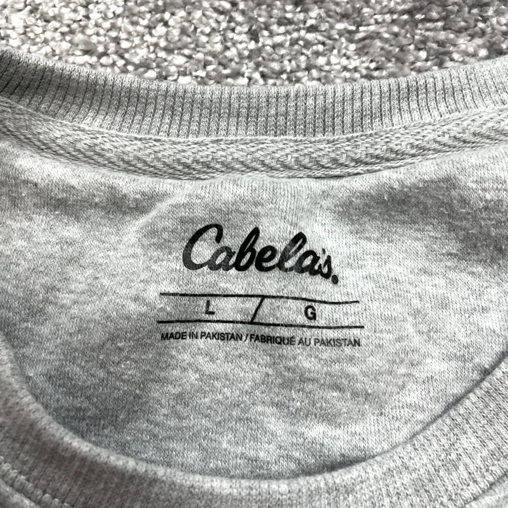 Vintage Cabela's Sweatshirt Womens Large Light Gray Pullover Soft Crew Sweater Adult Size L / US 10 / IT 46 - 4 Thumbnail