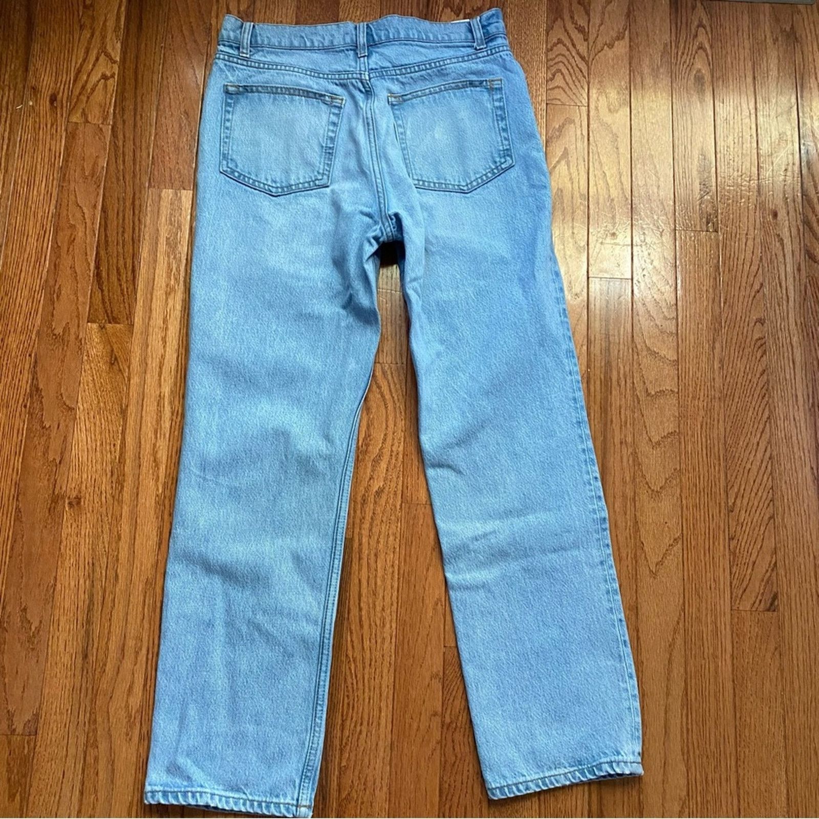 Reformation REFORMATION $178 Cynthia High Straight Jeans Tahoe Wash 28 Size 28" / US 6 / IT 42 - 15 Thumbnail