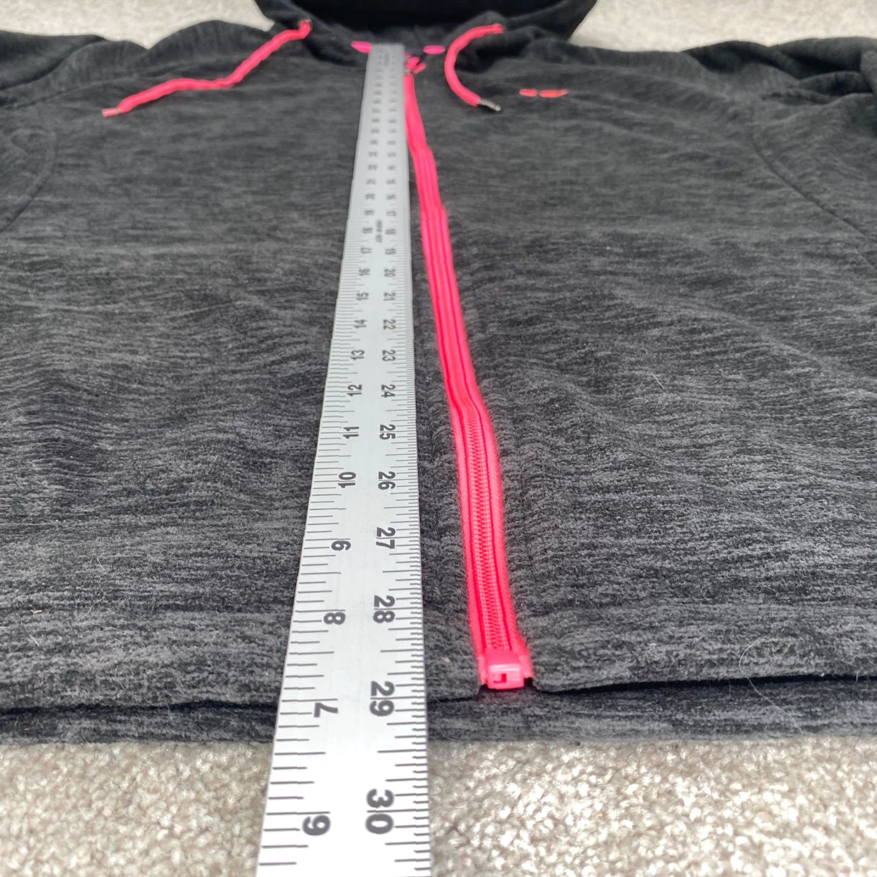 New Balance VINTAGE New Balance Hooded Jacket Women 2XL Full Zip Fleece Black Gray Heather 6963 Size XXL / US 16-18 / IT 52-54 - 7 Thumbnail