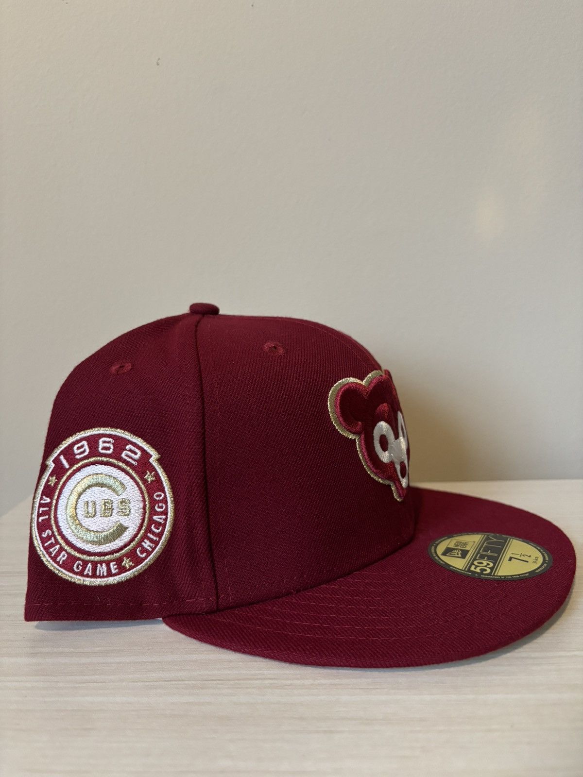 Topperz Chicago Cubs Fitted Size 7 1/2 Topperz Size ONE SIZE - 3 Thumbnail