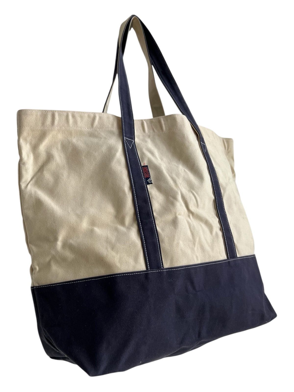 Comme des Garcons Vintage Hosono 🇯🇵 Hanpu Big Navy Canvas Boat LL Bean Tote Bag Size ONE SIZE - 5 Thumbnail