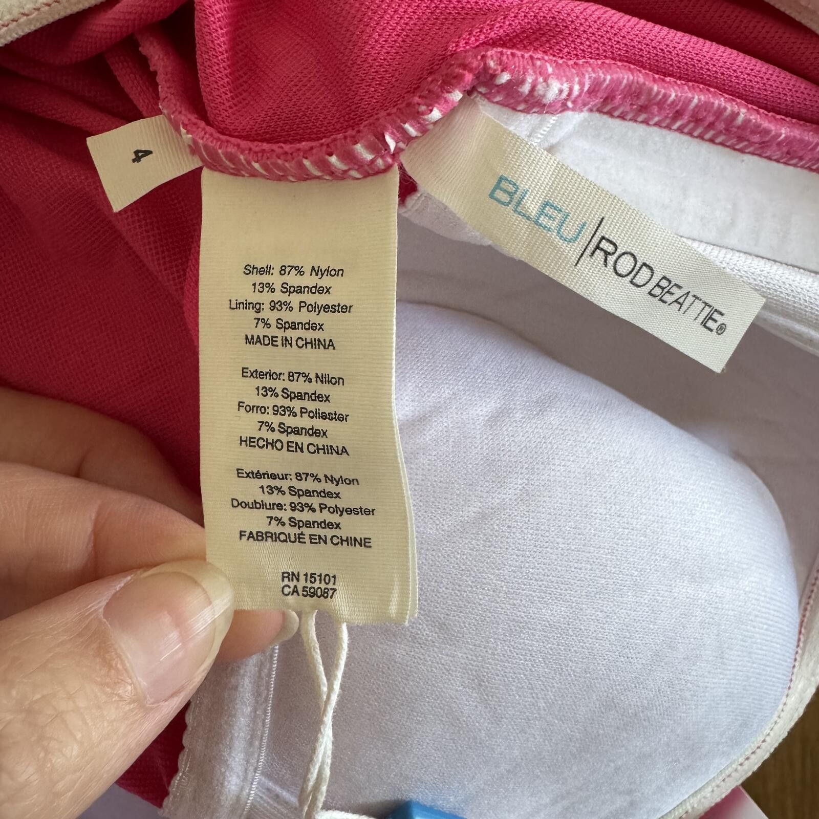 Other Bleu Rod Beattie Rosy Pink One-Piece Swimsuit Size 4 Size ONE SIZE - 4 Thumbnail