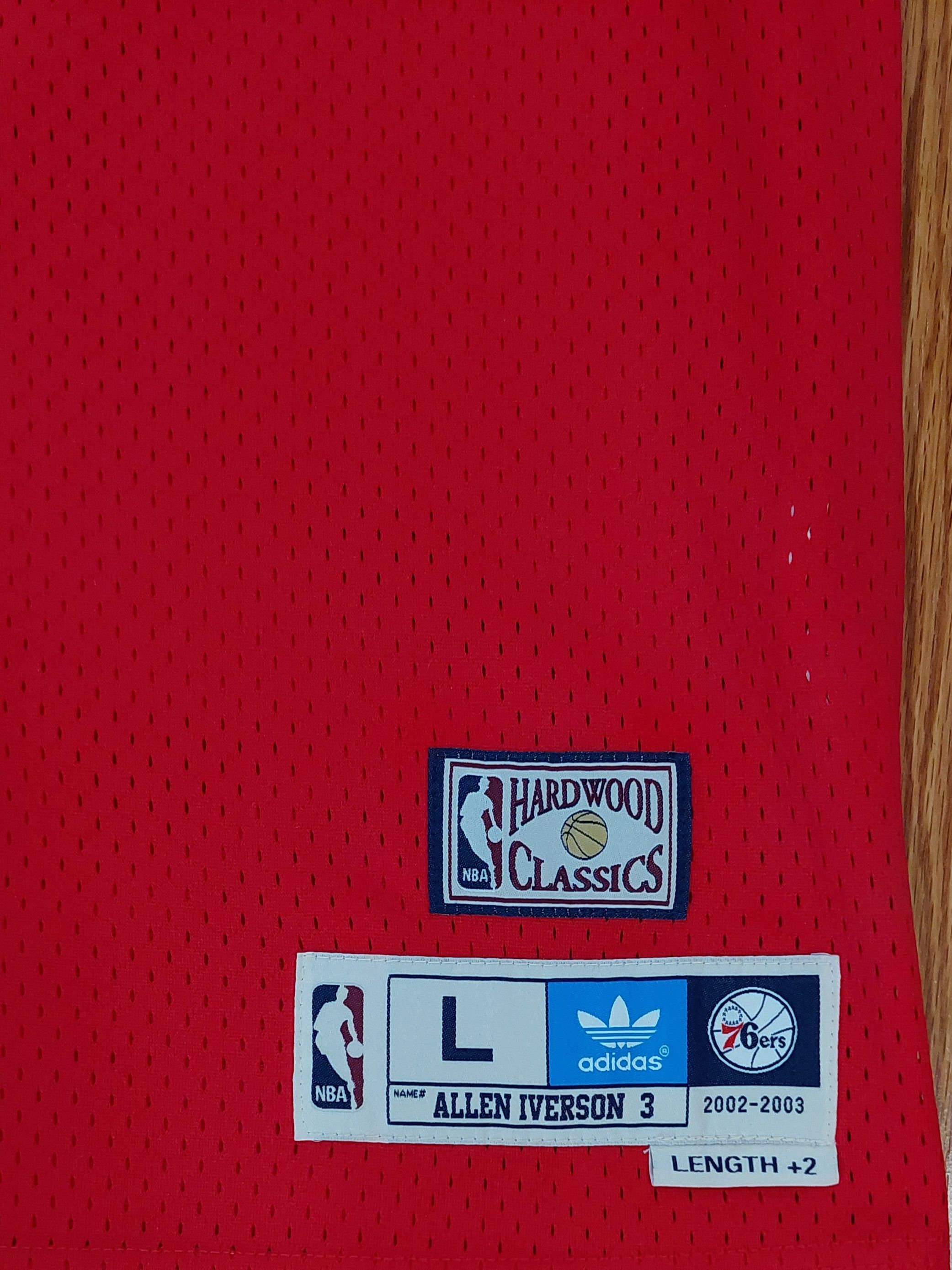 Adidas × NBA Authentic Philadelphia 76ers Allen Iverson Adidas Jersey Size US L / EU 52-54 / 3 - 3 Thumbnail