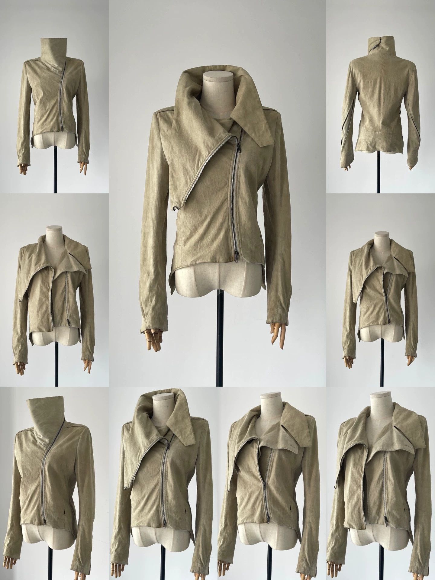 Ann Demeulemeester Ann Demeulemeester Suede Spiraled Zip Jacket Size S / US 4 / IT 40 - 1 Thumbnail