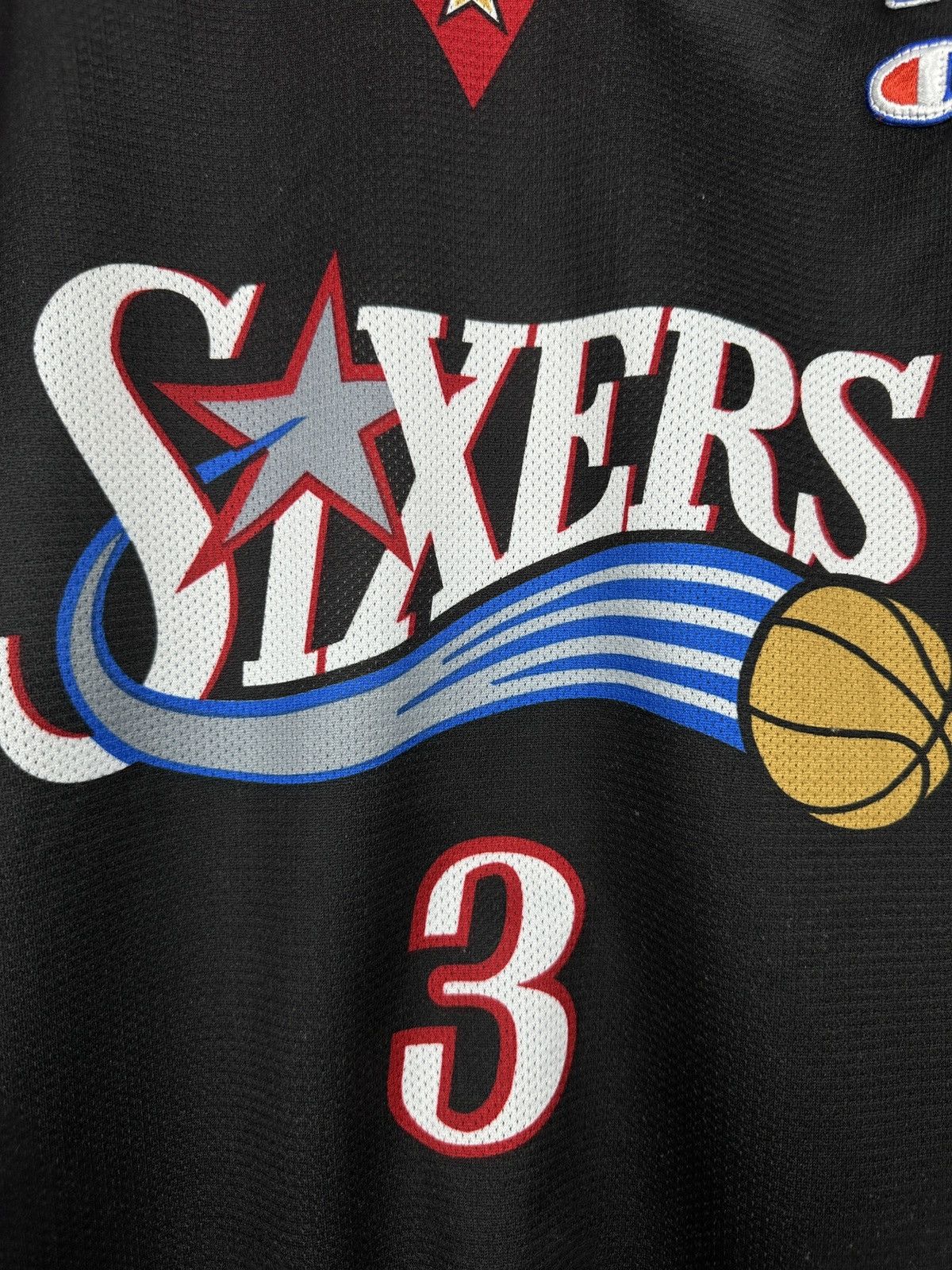 Champion #3 Allen Iverson Vintage Philadelphia Sixers 76ers Jersey Size US L / EU 52-54 / 3 - 11 Thumbnail