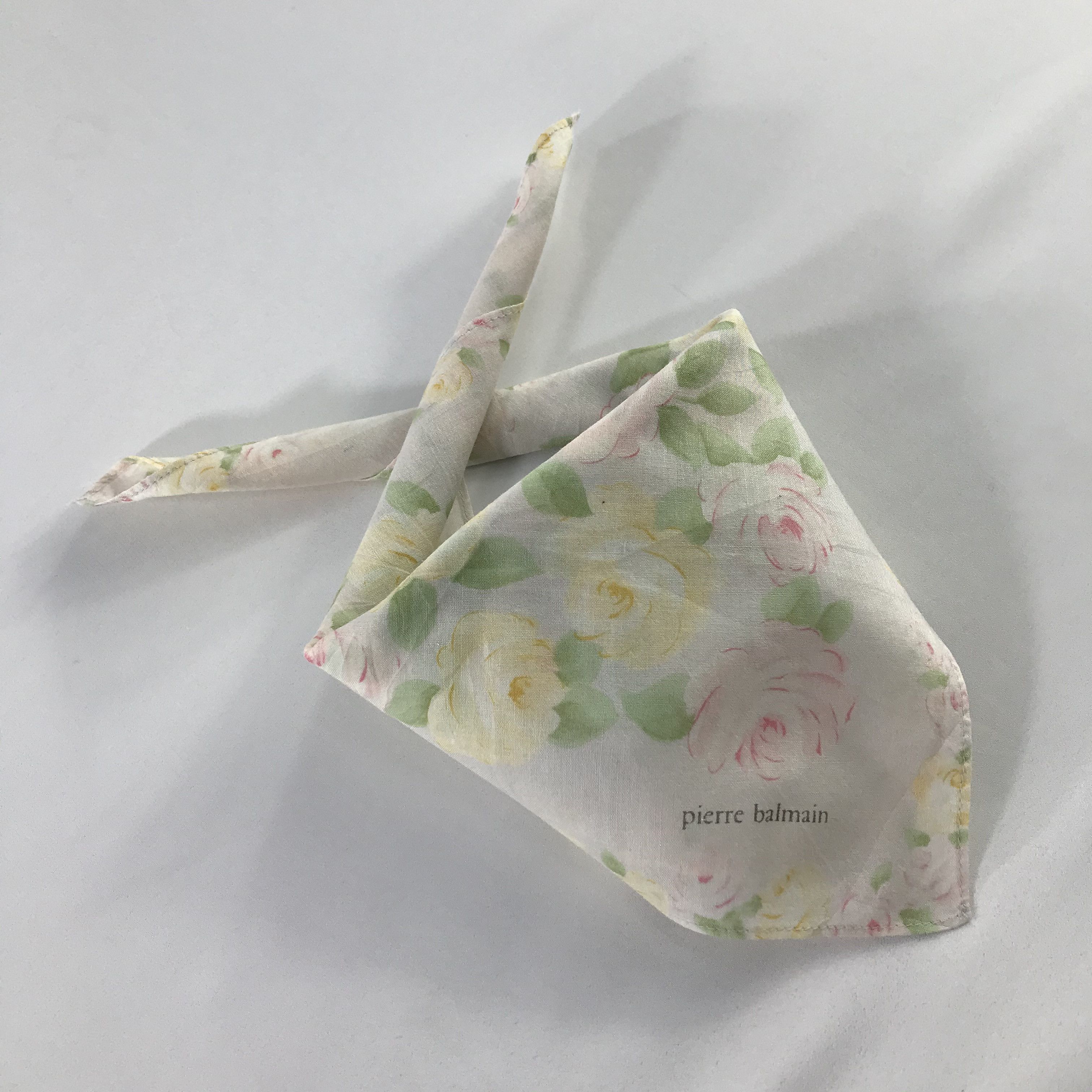 Pierre Balmain × Vintage Pierre Balmain Bandana / Handkerchief / Neckerchief - S707 Size ONE SIZE - 4 Thumbnail