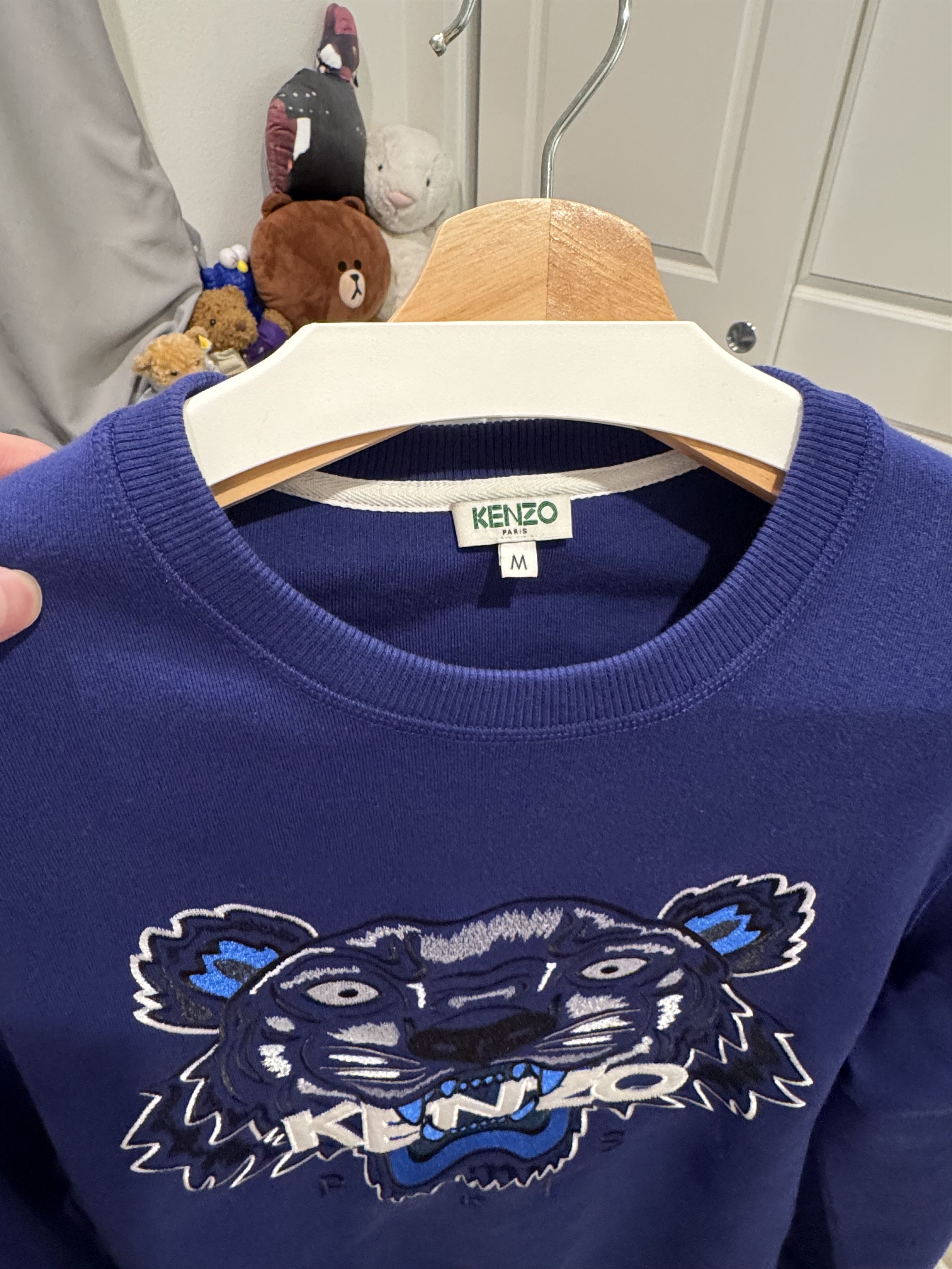 Kenzo Kenzo Paris Blue Black Tiger Sweatershirt Medium Size US M / EU 48-50 / 2 - 4 Thumbnail
