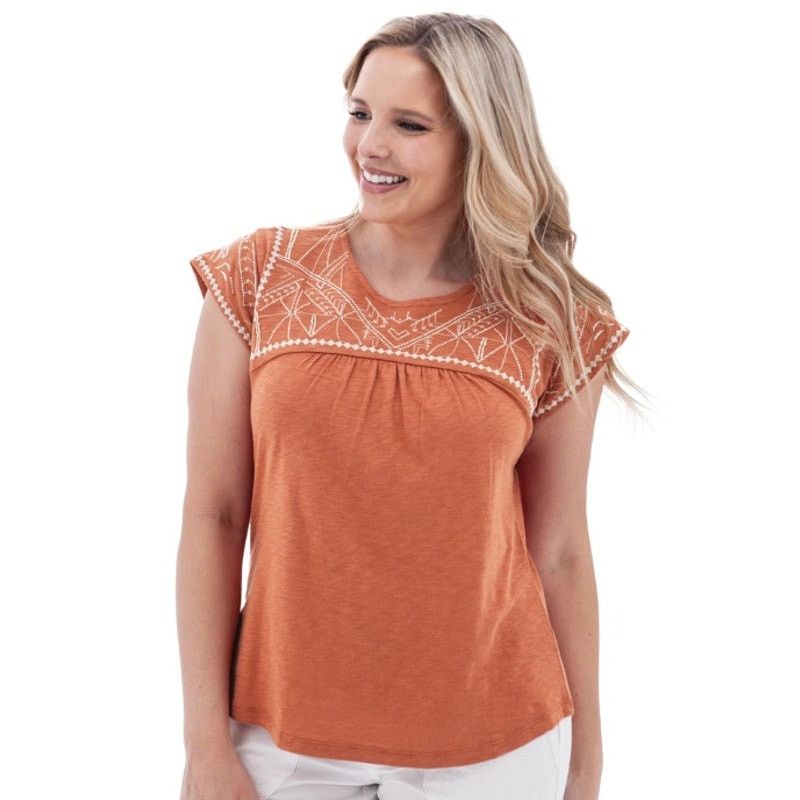 Other Aventura Poet Blue Organic Cotton Embroidered Blouse Medium Size M / US 6-8 / IT 42-44 - 5 Thumbnail