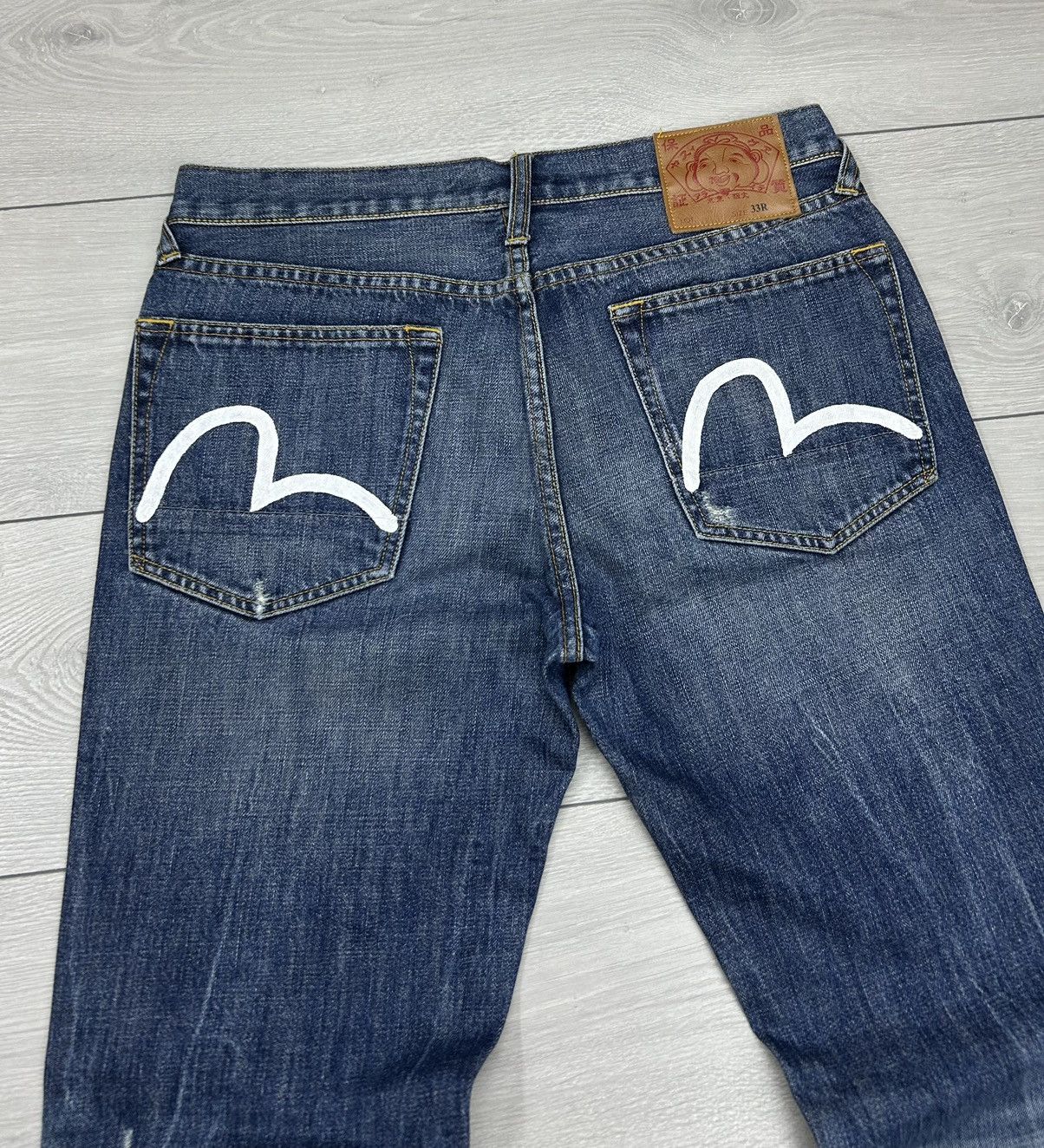 Japanese Brand × Vintage Evisu Vintage denim jeans size 33 Size US 33 - 4 Thumbnail