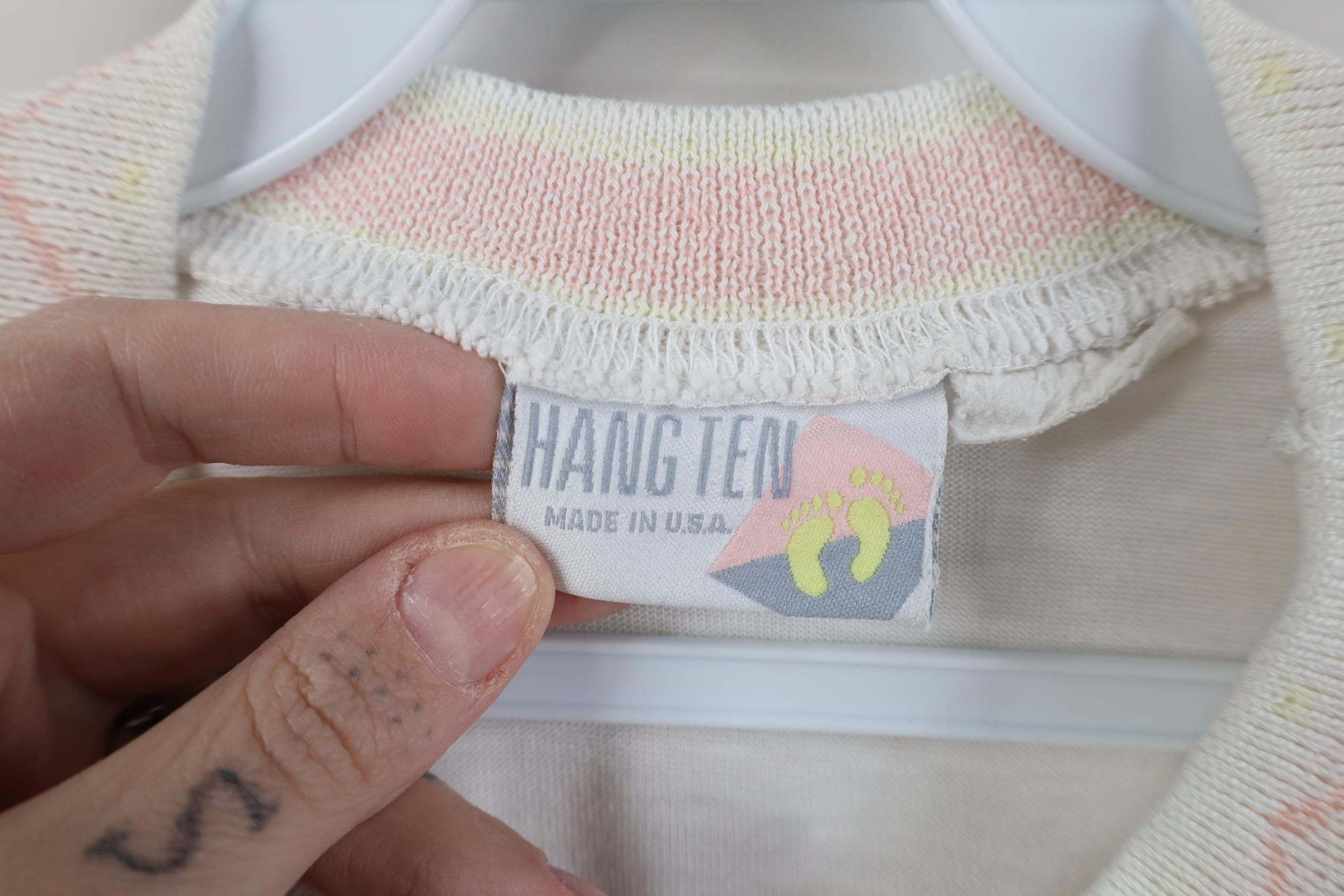 Hang Ten Vintage 70s 80s Hang Ten Surfing Southwestern Pastel T-Shirt Size M / US 6-8 / IT 42-44 - 11 Thumbnail