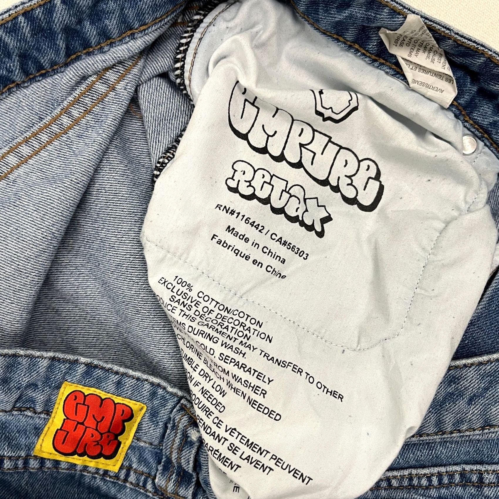 Empyre Empyre Jeans Mens 38 x 30 Relaxed Blue Denim Baggy Wide-Leg Carpenter Jeans Mens 38 x 30 Relaxed Fit Blue Denim Baggy Wide Leg Skater Size US 38 / EU 54 - 3 Thumbnail