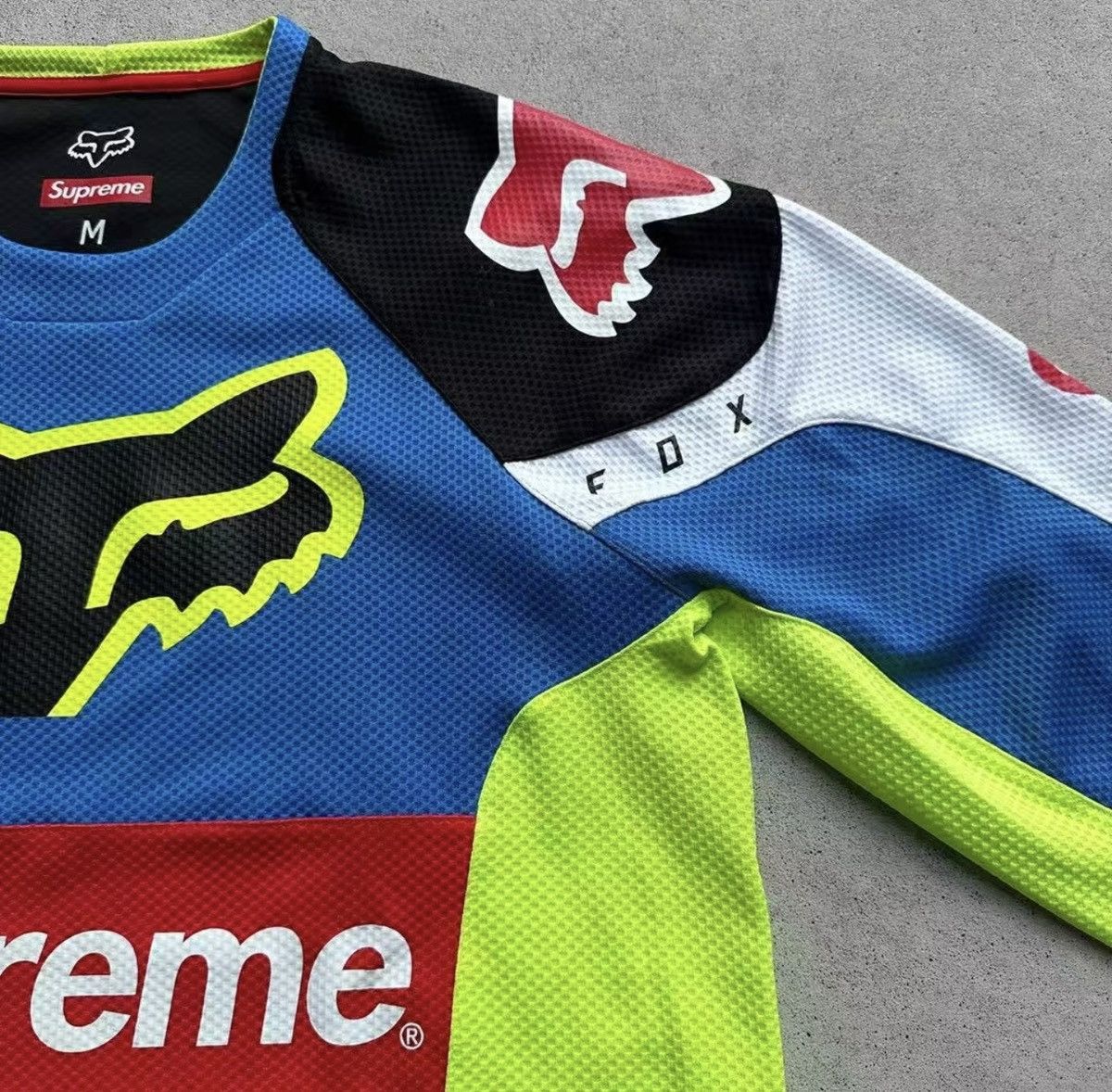 Fox Racing × Supreme Supreme Fox racing moto Jersey top green white tee T-shirt Size US M / EU 48-50 / 2 - 4 Thumbnail