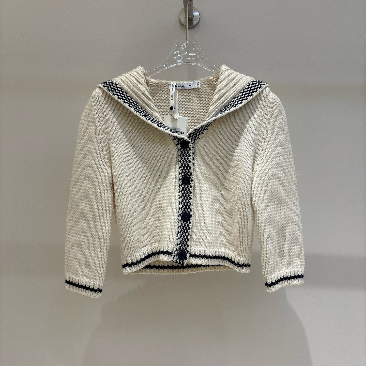 Dior Dior Nautical Wool Cashmere Cardigan Size 36 Size XS / US 0-2 / IT 36-38 - 1 Thumbnail
