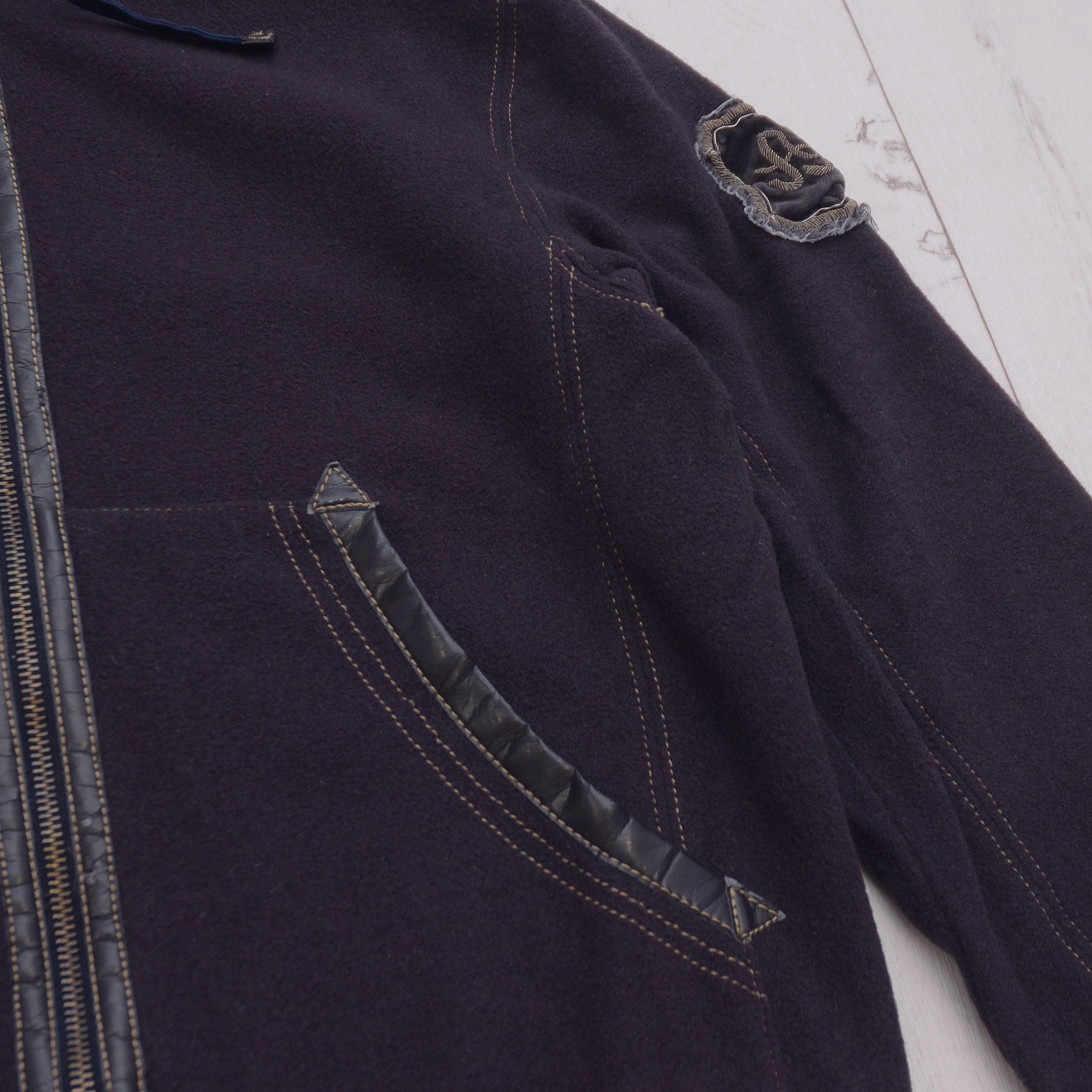 Armani × Vintage Armani Jeans AJ ANNI Size M Brown Hoodie Vintage Y2K Wool Size US M / EU 48-50 / 2 - 4 Thumbnail
