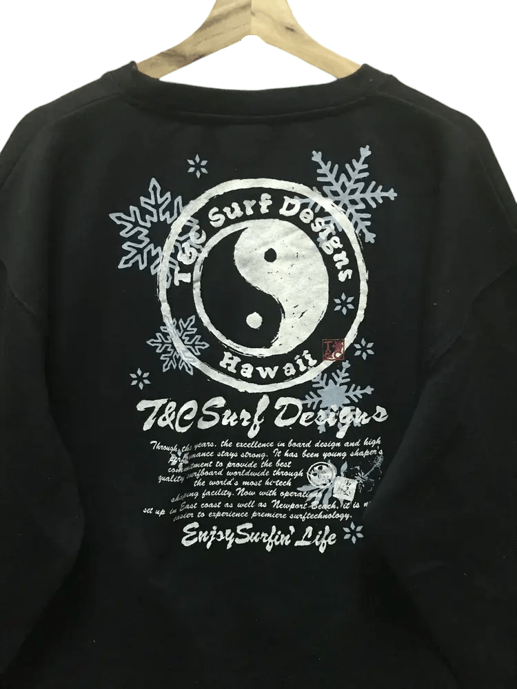 Vintage Vintage T&C Surf Design Hawaiian Surfing Sweatshirts Size US XXL / EU 58 / 5 - 4 Thumbnail