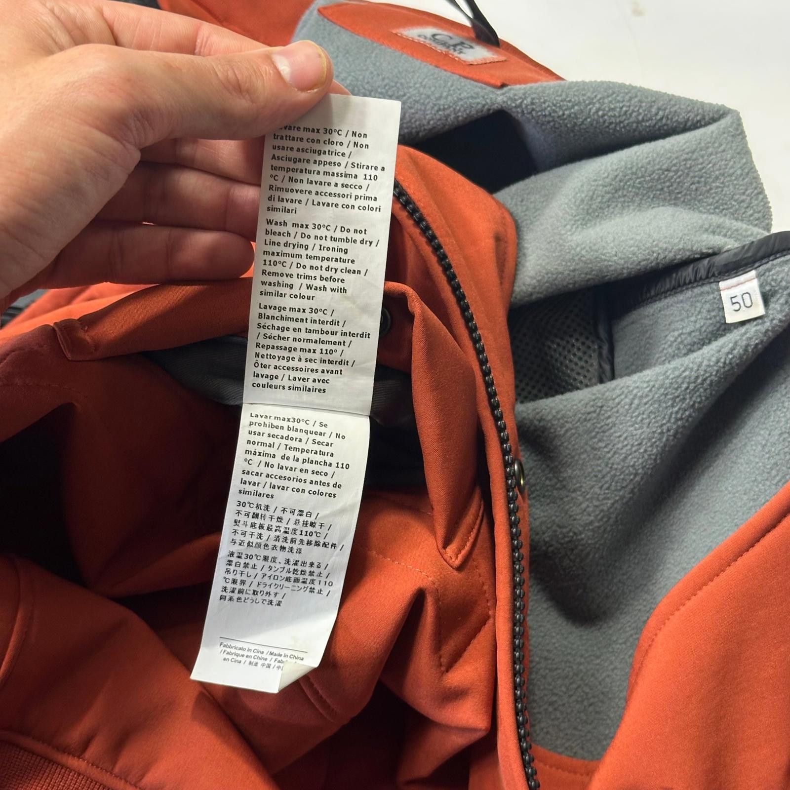 C.P. Company CP Company Orange Soft Shell Lens Bomber Jacket - IT50 (M) Size US M / EU 48-50 / 2 - 7 Thumbnail