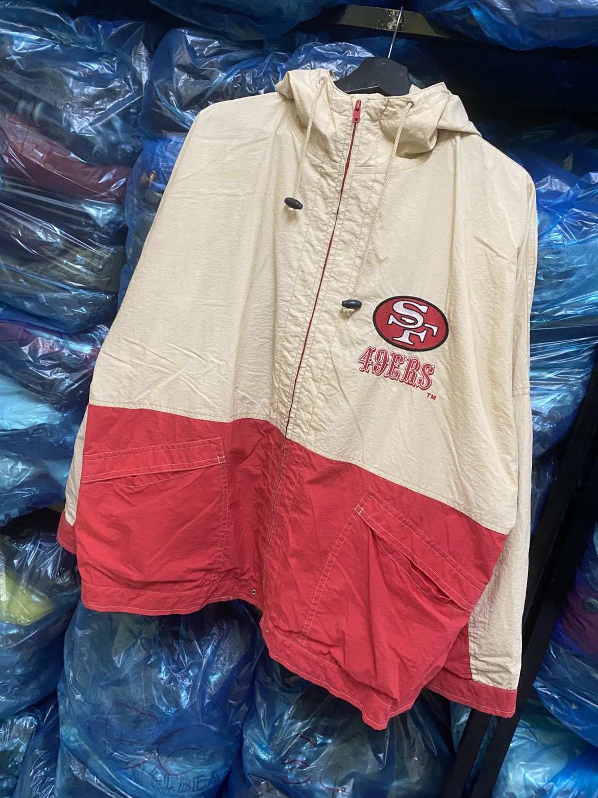 NFL Vtg San Francisco 49ers NFL Windbreaker Jacket East Point Size US L / EU 52-54 / 3 - 2 Thumbnail
