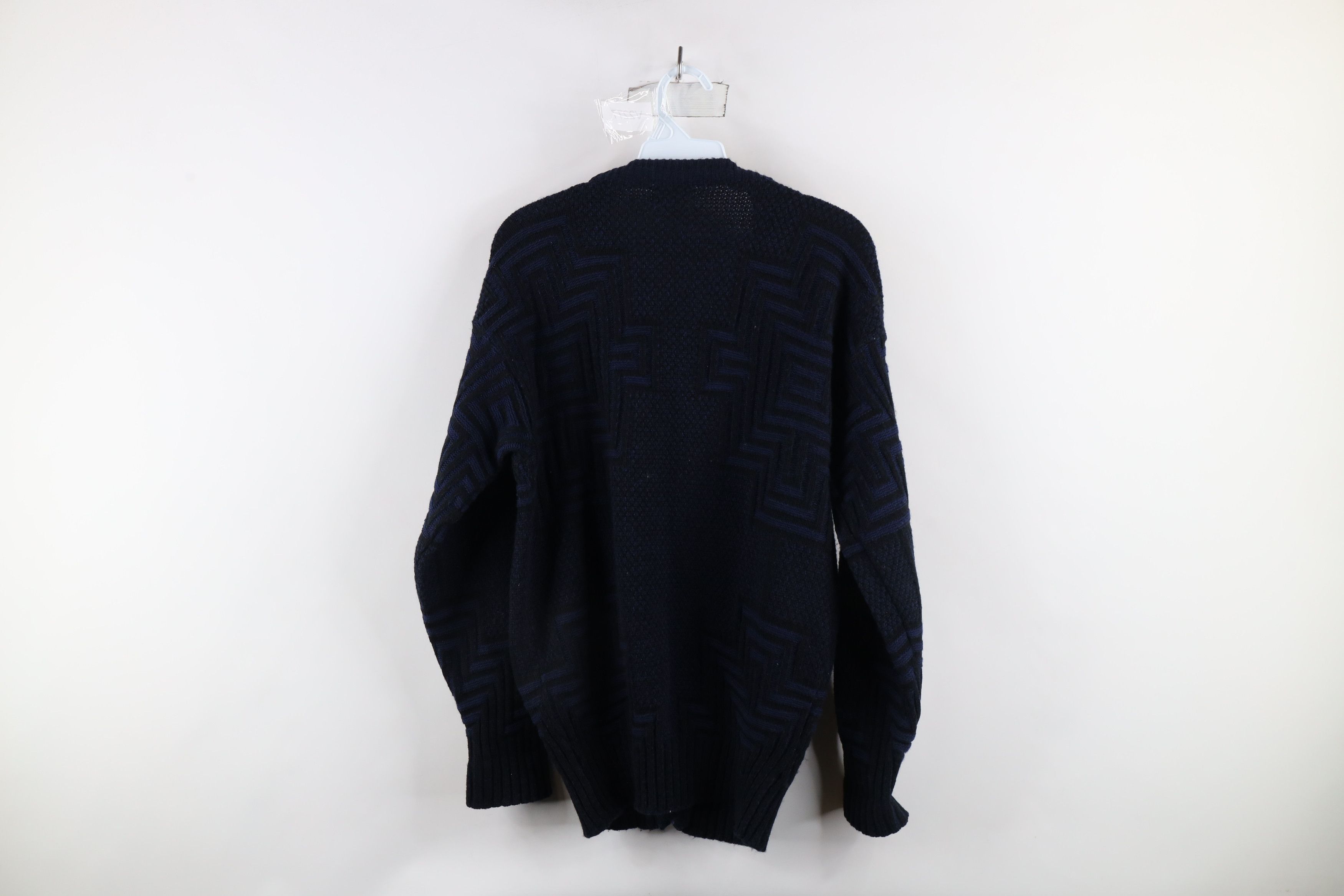 Vintage Vintage 90s Streetwear Chunky Knit Cardigan Sweater Size US M / EU 48-50 / 2 - 9 Thumbnail
