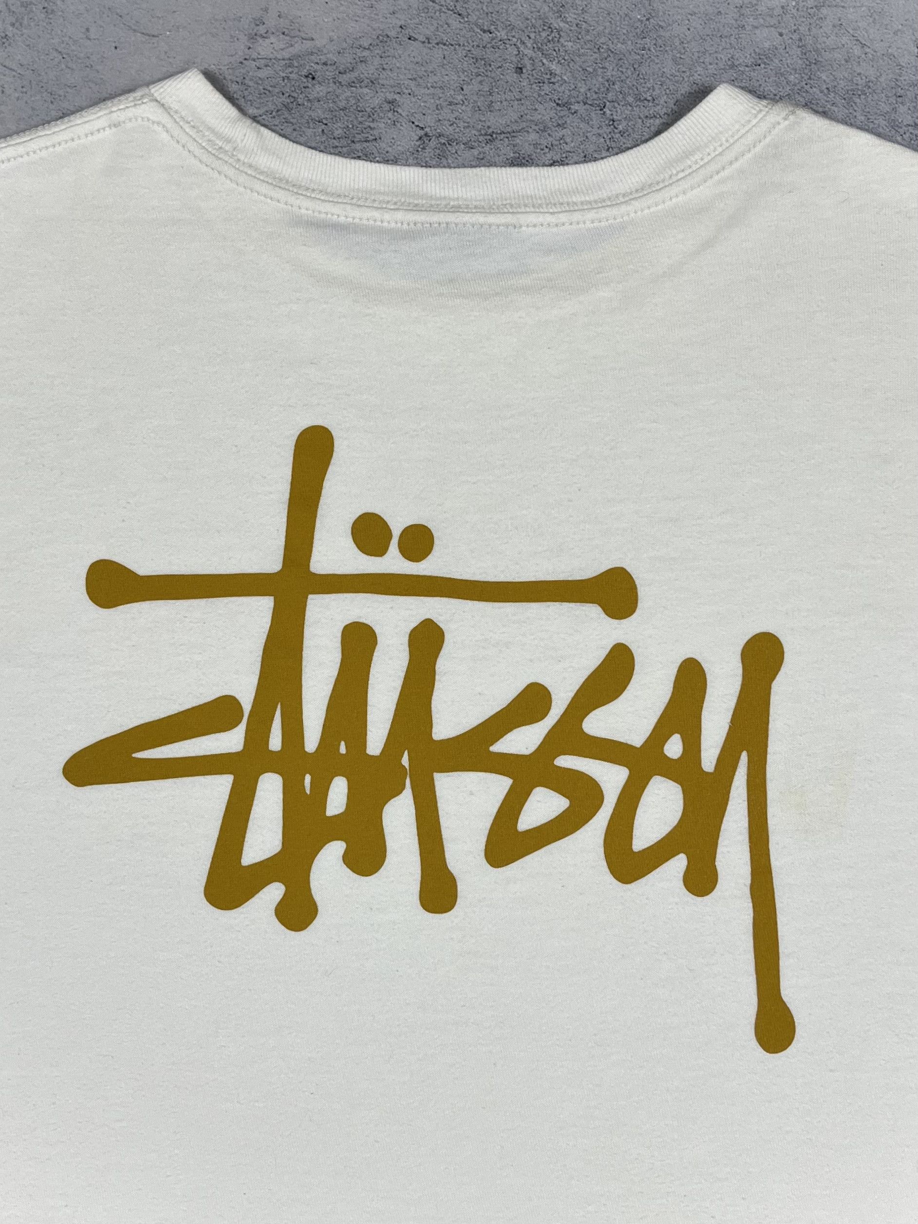 Stussy Vintage Stussy Graffiti Gold Y2K Big Logo T Shirt 00’s Size US S / EU 44-46 / 1 - 6 Thumbnail