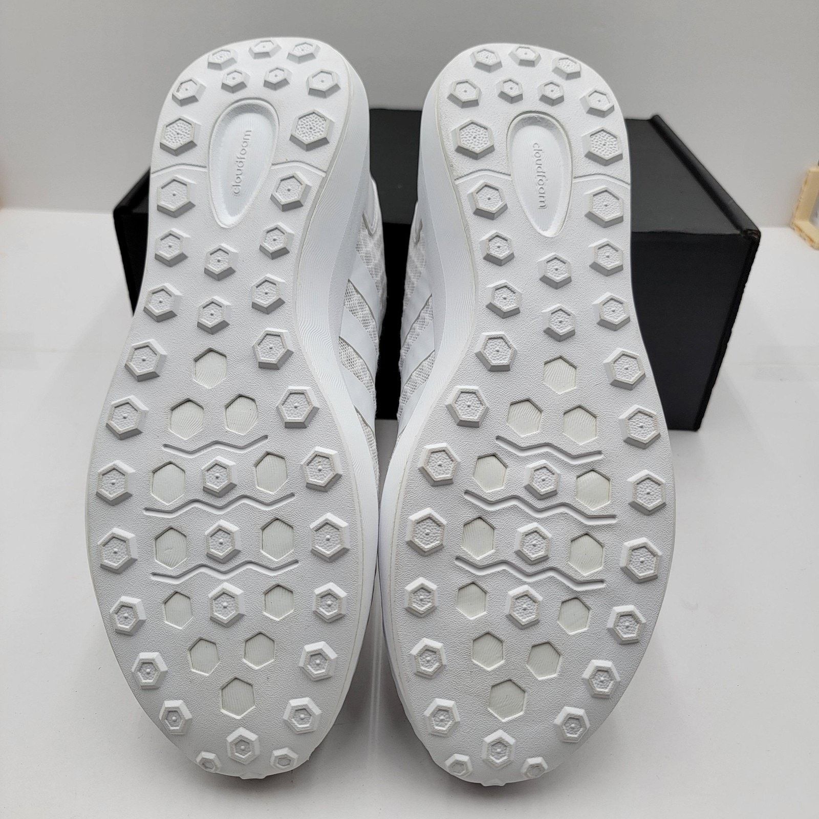 Adidas Adidas Cloudfoam Men Running Shoes Sz 10.5 White Mesh B74728 Size US 10.5 / EU 43-44 - 8 Thumbnail