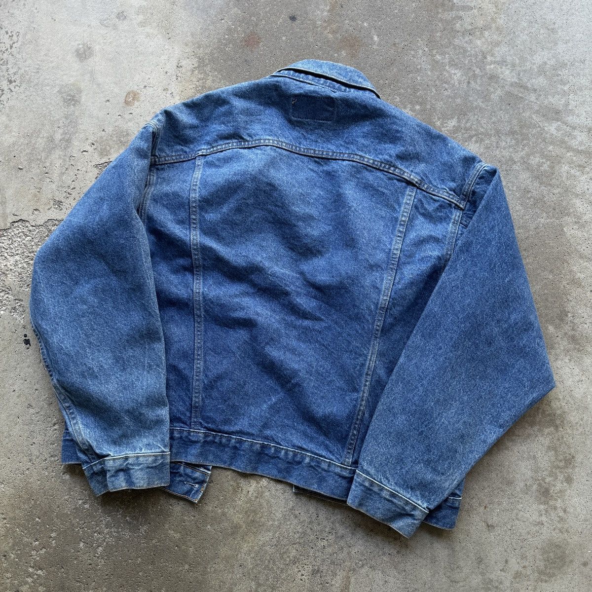 Levi's 80s Levi's Faded Denim Trucker Jacket Made in USA ERD Grunge Size US L / EU 52-54 / 3 - 7 Thumbnail