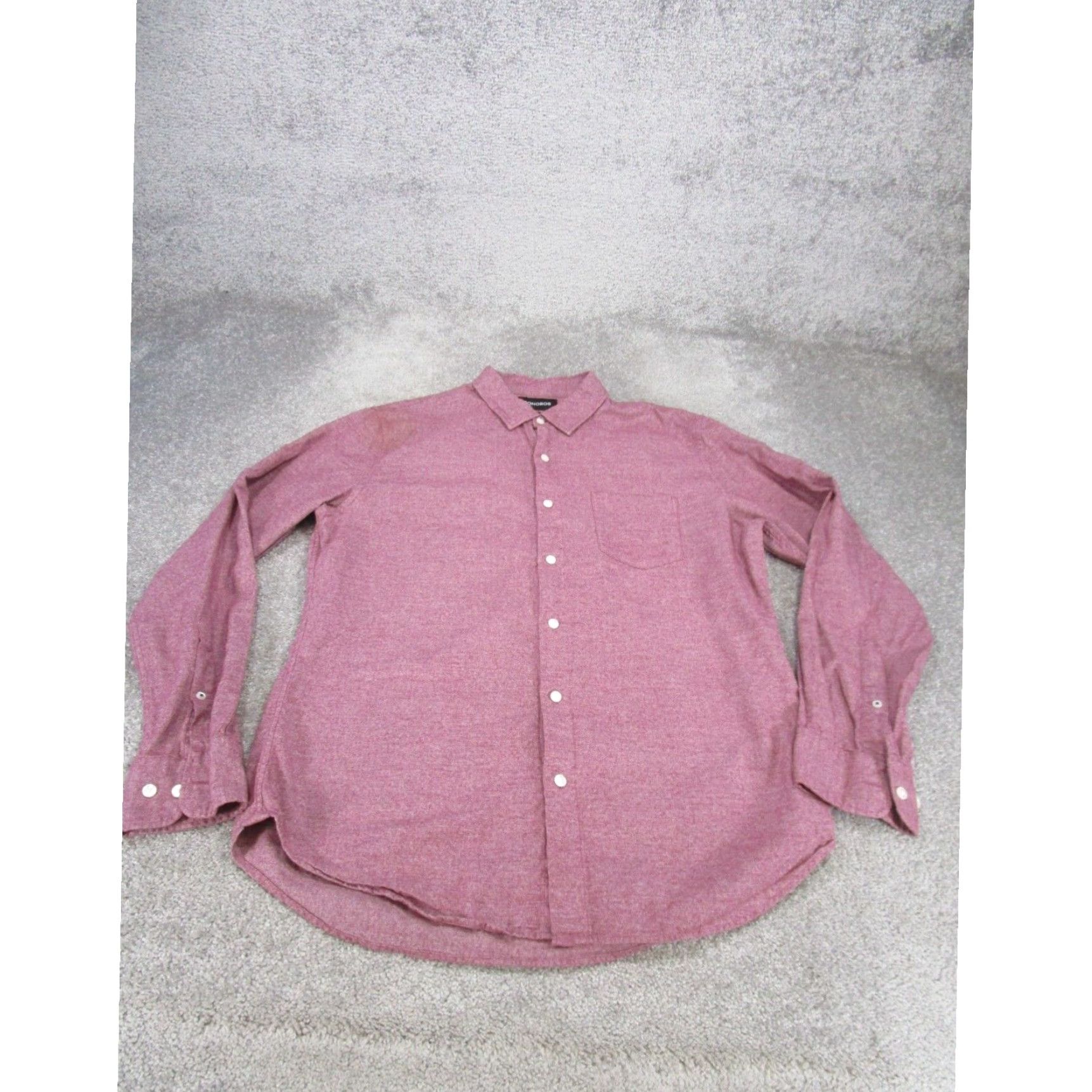 Bonobos Mens Slim Red Cotton Shirt Large Bonobos Size US L / EU 52-54 / 3 - 1 Thumbnail