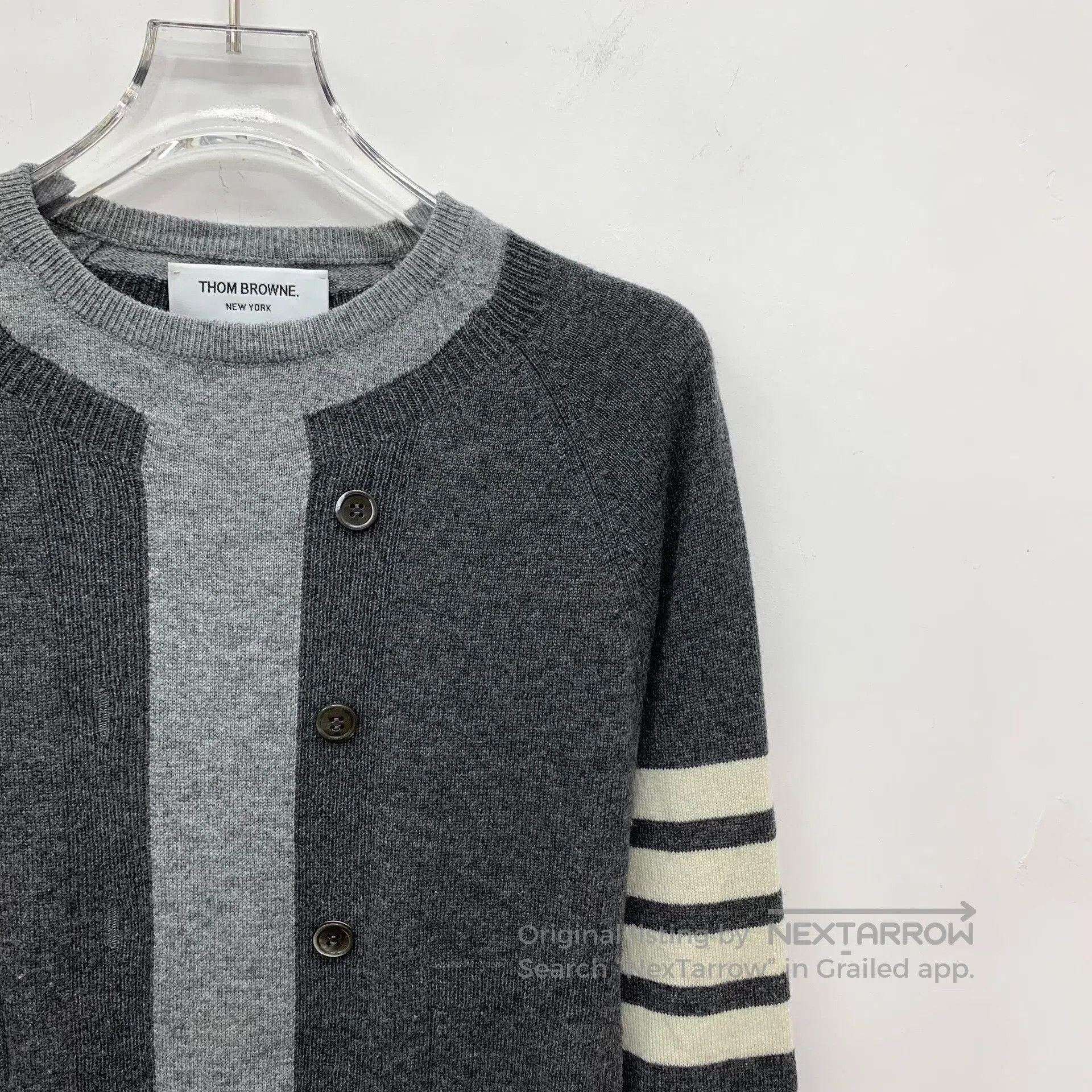 Thom Browne Thom Browne 4-Bar Cashmere Crewneck Sweater. Size US XS / EU 42 / 0 - 3 Thumbnail
