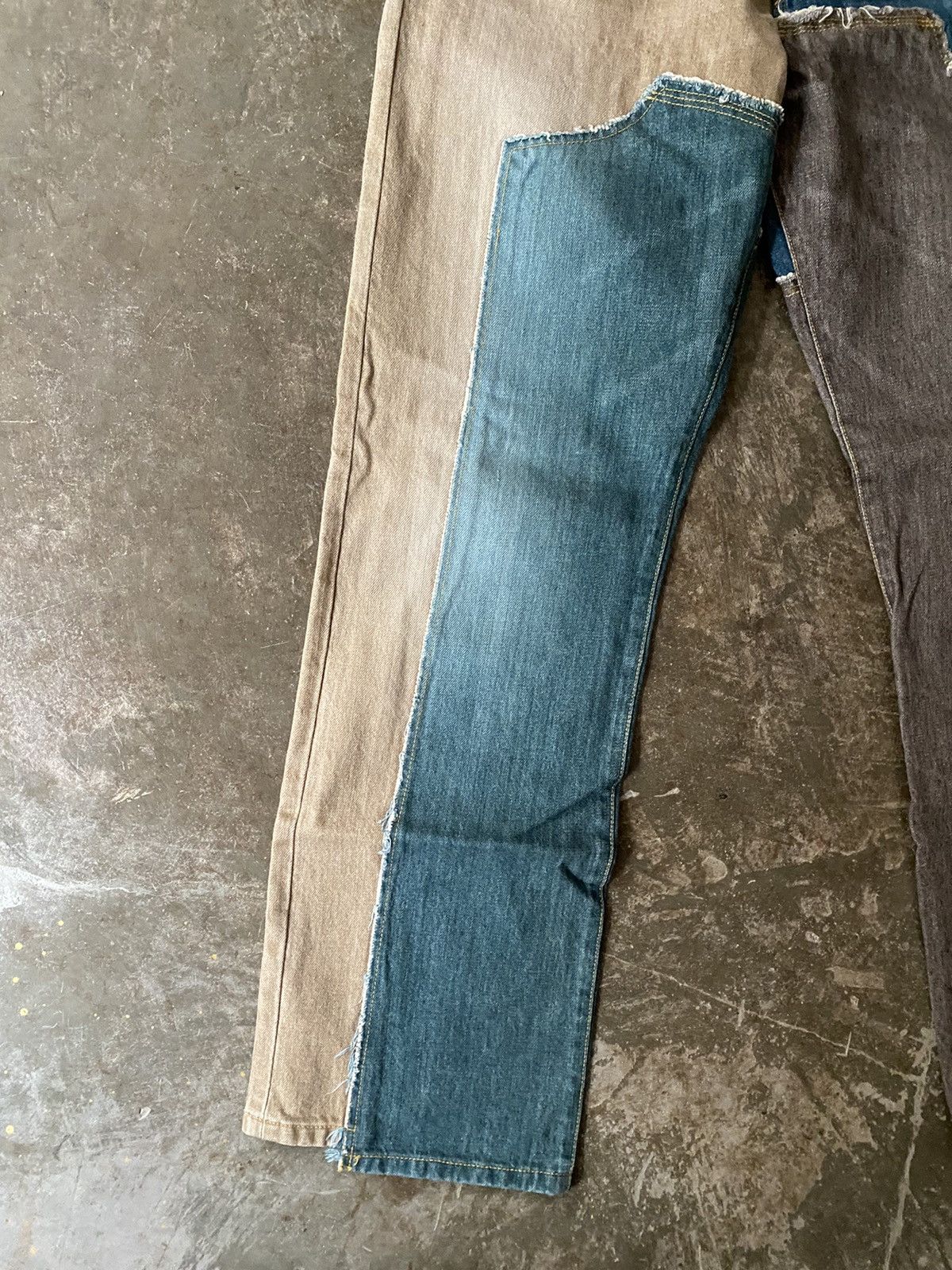 Japanese Brand Khoki Denim Patchwork Jeans Kapital Sillage Kiko Kostadinov Size US 34 / EU 50 - 5 Thumbnail