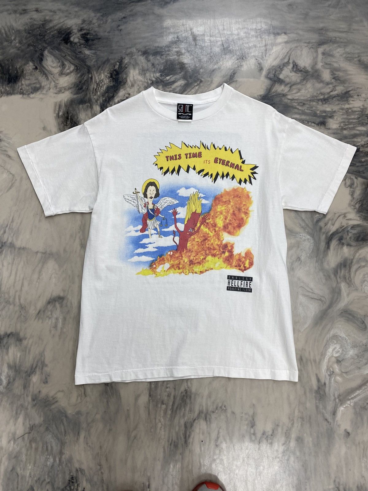 Saint Michael Saint Michael beavis and butthead tee eternal white ...